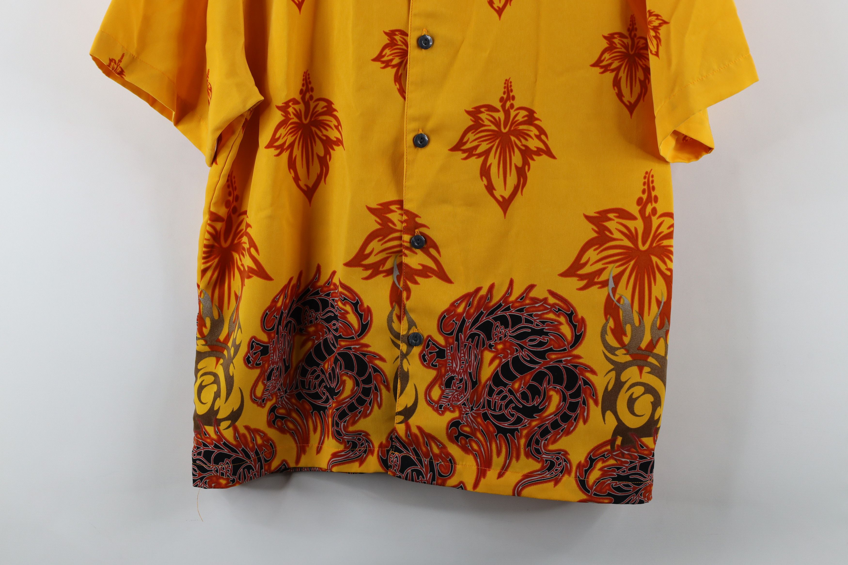 Vintage Vintage 90s Streetwear Fire Camp Collared Button Shirt Size US S / EU 44-46 / 1 - 3 Thumbnail