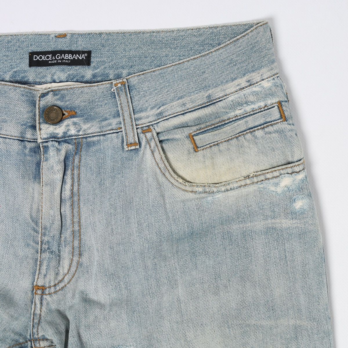 Dolce & Gabbana Dolce & Gabbana Jeans Denim Pants Distressed Fade Metal Logo Size US 32 / EU 48 - 9 Thumbnail
