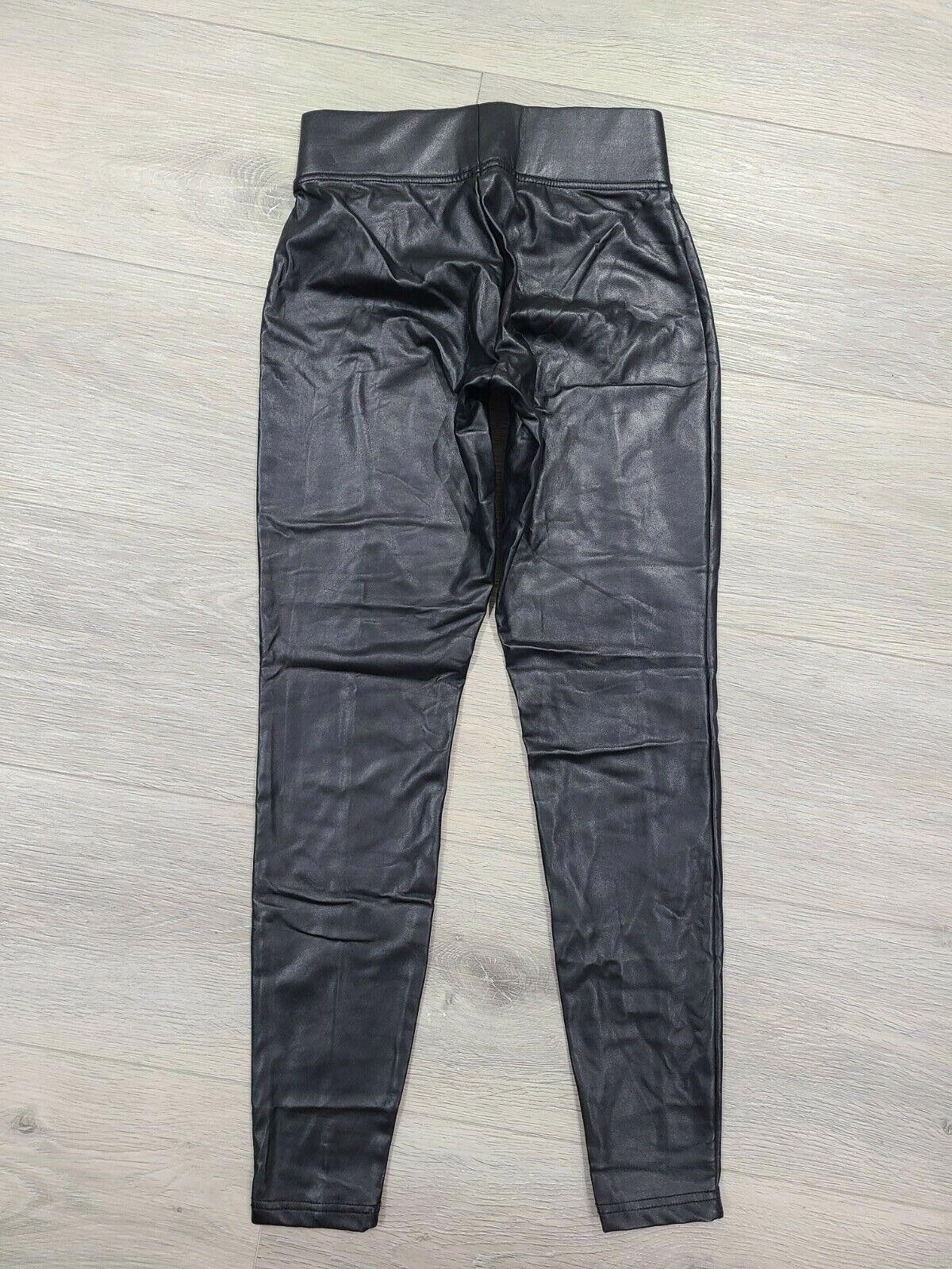 Other Hue Faux Leather Leggings Small New Skinny Stretch black Size 28" / US 6 / IT 42 - 2 Thumbnail