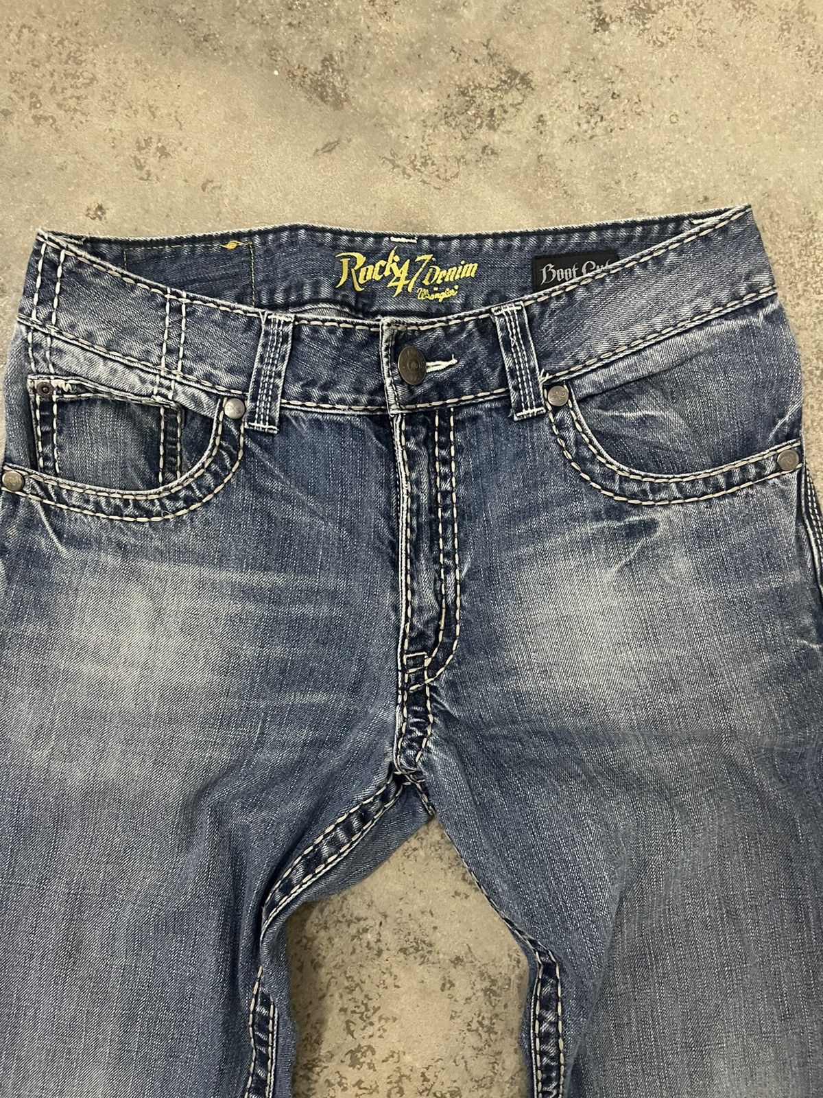 Wrangler Vintage Rock 47 Flared Denim Size US 32 / EU 48 - 5 Thumbnail