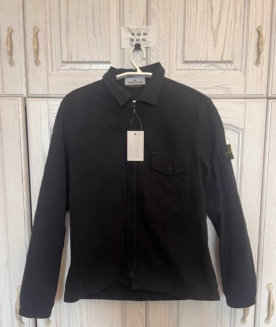 Stone Island Stone Island Recycled Cotton Single Pocket Lapel Jacket Size US M / EU 48-50 / 2 - 1 Thumbnail