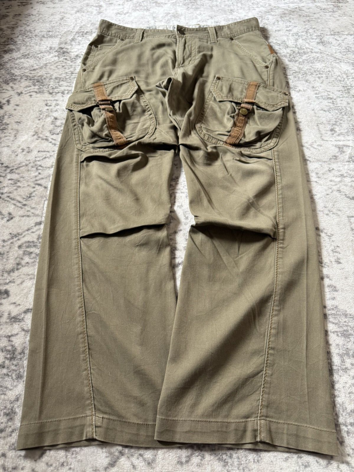 Edwin Edwin XV Bush Pocket Spiral Leg Linen Cargo Pants Size US 32 / EU 48 - 1 Thumbnail