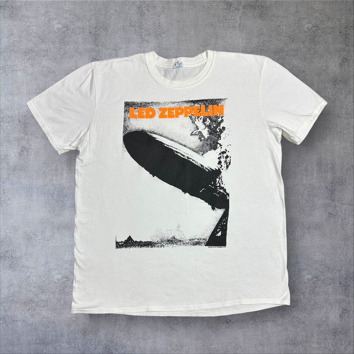 Band Tees × Led Zeppelin 2014 Led Zeppelin White Band Tee T shirt Size US XL / EU 56 / 4 - 1 Thumbnail