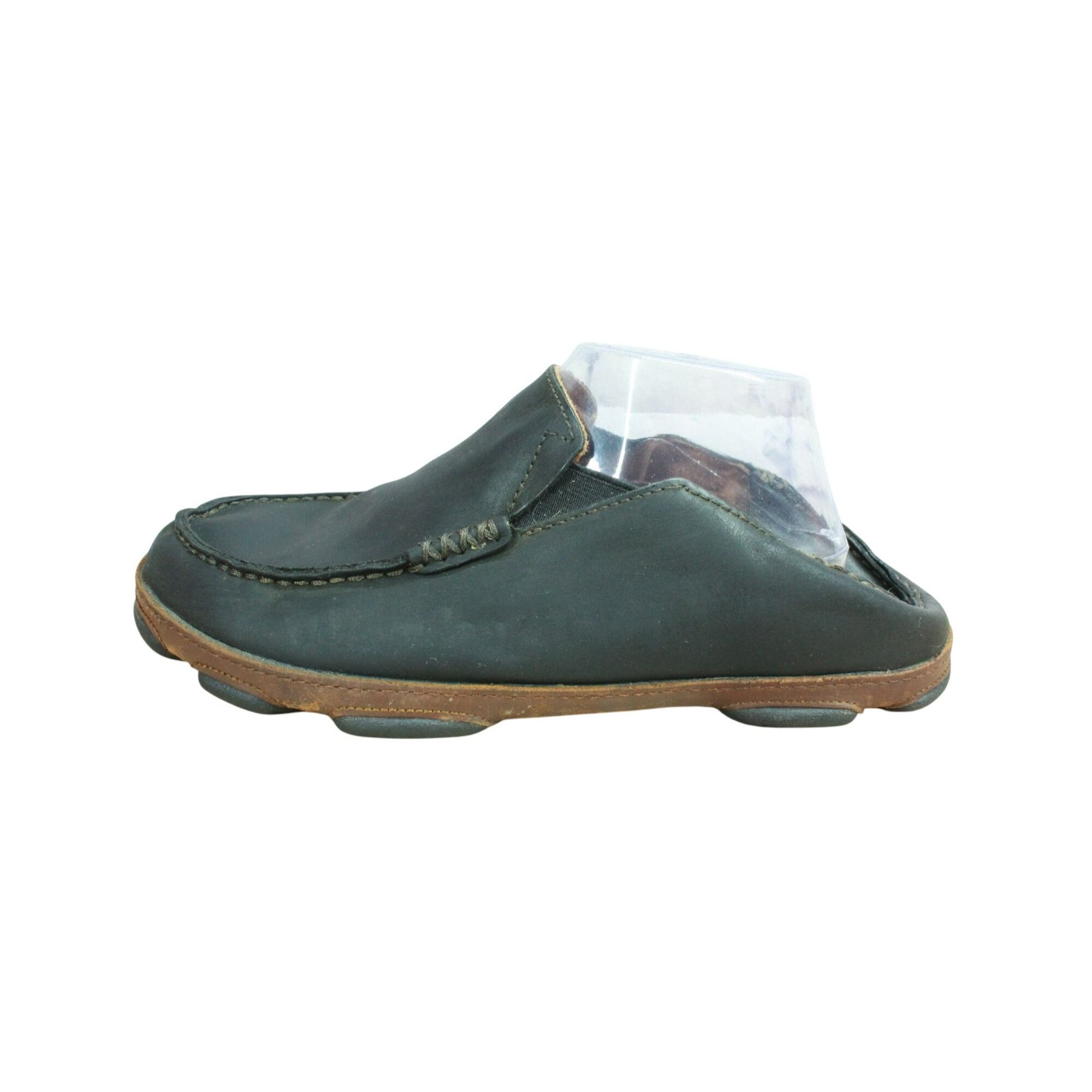 Olukai Olukai Moloa Black Leather Slip-On Loafers Men’s Size US 8.5 / EU 41-42 - 1 Thumbnail