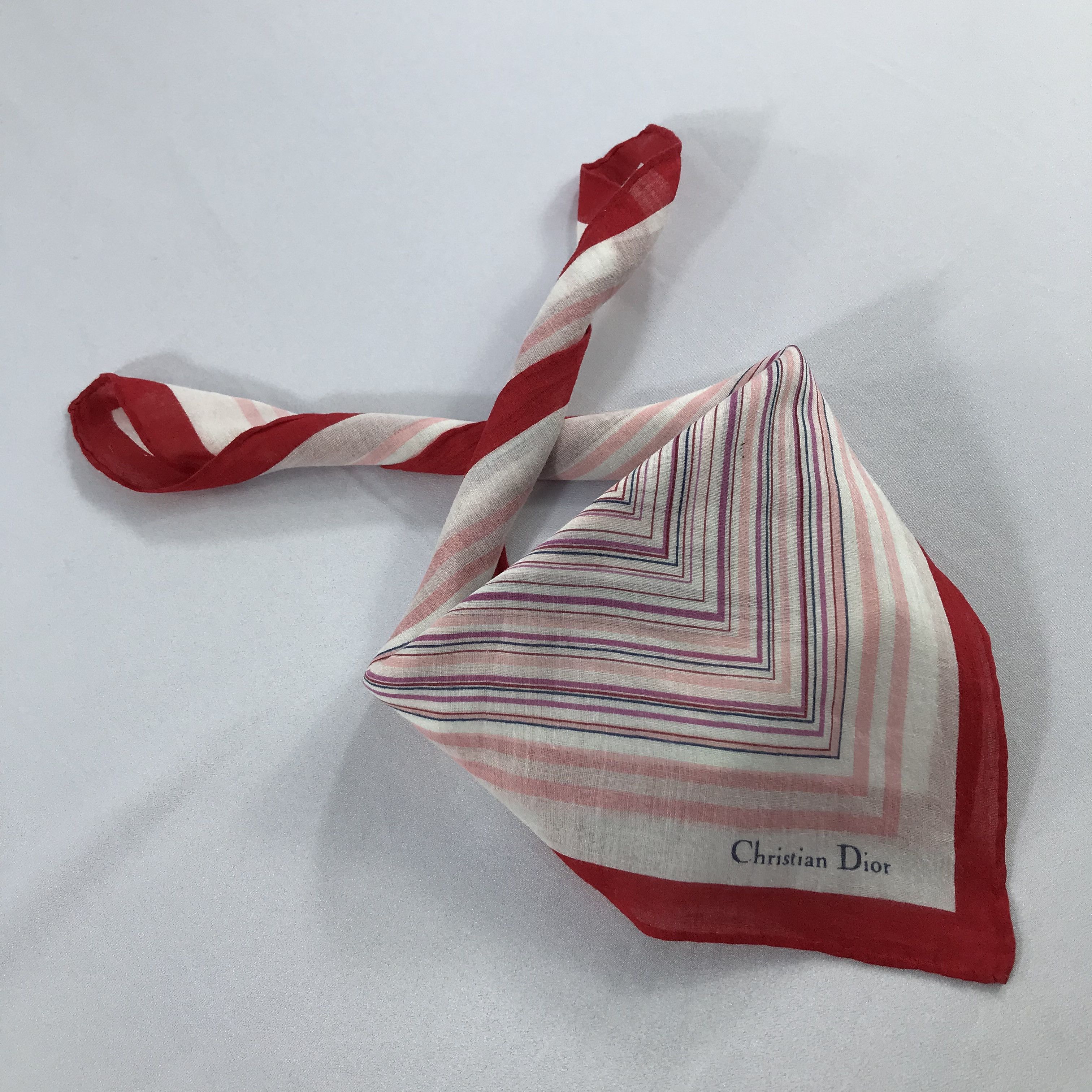 Vintage Christian Dior Bandana / Handkerchief / Neckerchief - S2268 Size ONE SIZE - 4 Thumbnail