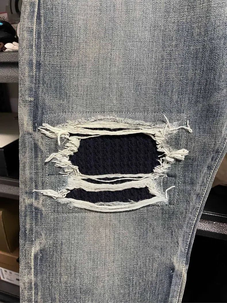 Neighborhood Neighborhood size XL Ripped Destroyed King Denim Jeans Size US 27 - 2 Thumbnail