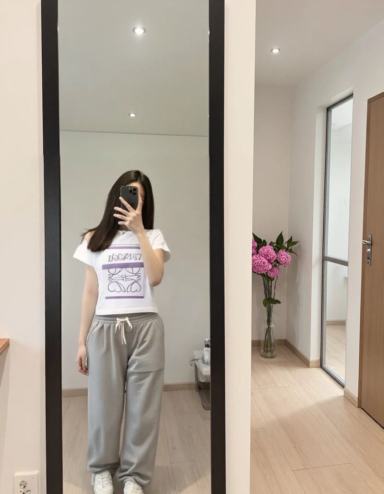 Loewe LOEWE White and green rendering short sleeves Size L / US 10 / IT 46 - 5 Thumbnail