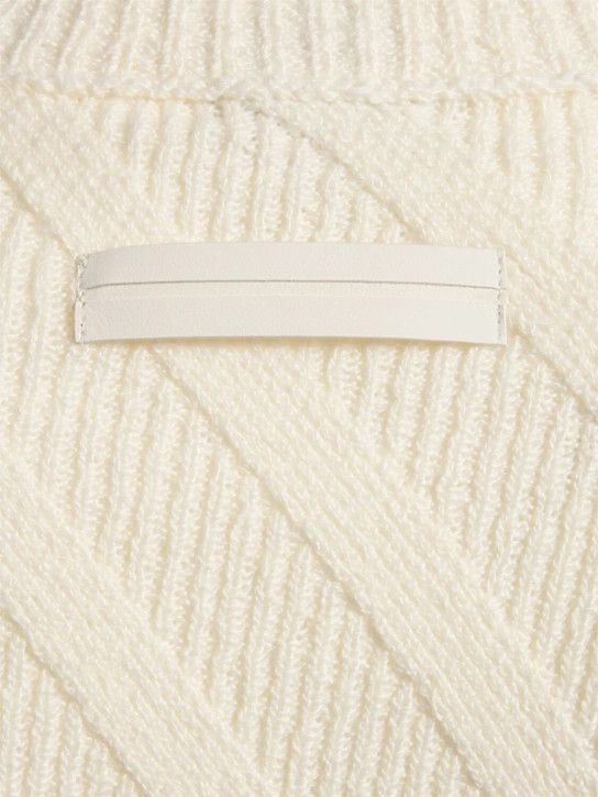 Z Zegna o1lsvrm0525 Design Cotton Crewneck Sweater in White Size US L / EU 52-54 / 3 - 5 Thumbnail