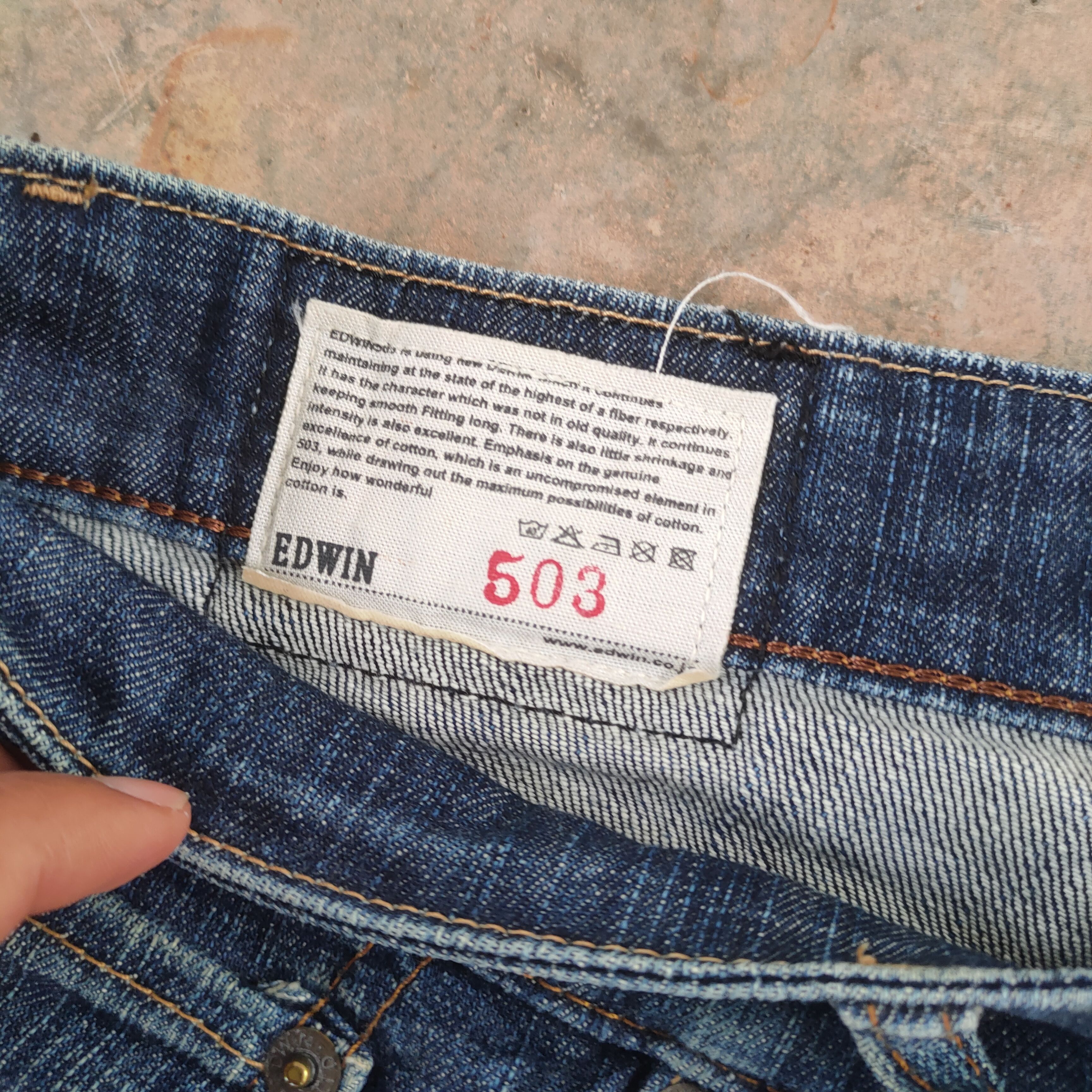 Edwin × Jean × Vintage W35 VINTAGE EDWIN FADED JEAN DENIM PANTS Size US 35 - 6 Thumbnail