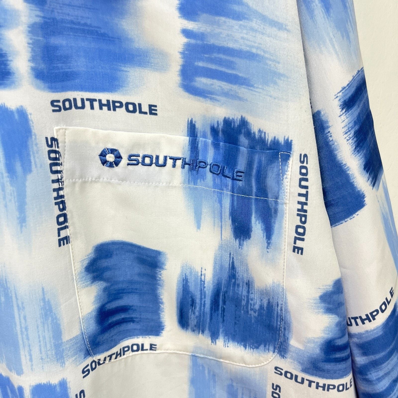 Southpole × Vintage Vintage Southpole Y2K Button-UpShirt XL Baggy Skater Hip Hop Size US XL / EU 56 / 4 - 2 Thumbnail