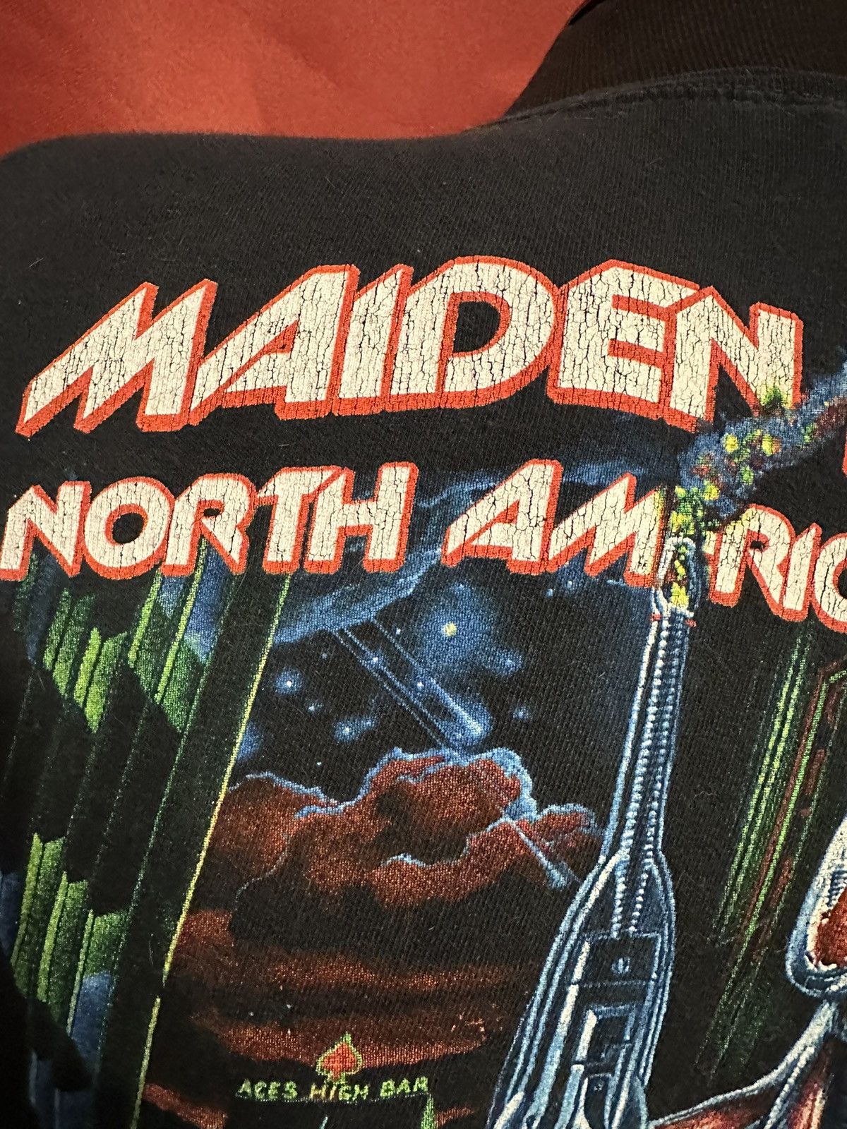 Iron Maiden Tshirt Y2K North America Tour Concert Band Tee