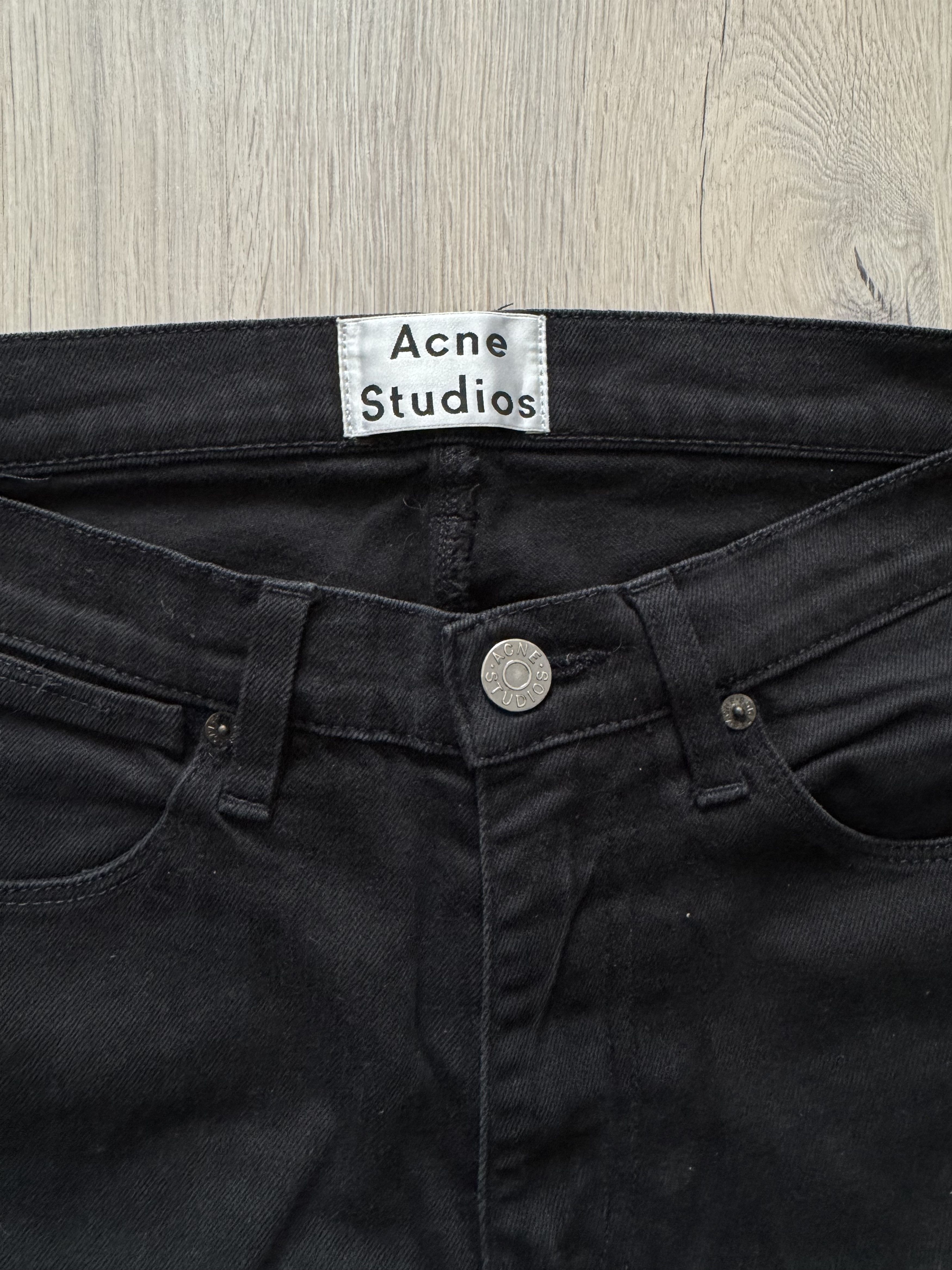 Acne Studios Acne Studios Max Stay Cash Black Denim Size US 31 - 2 Thumbnail