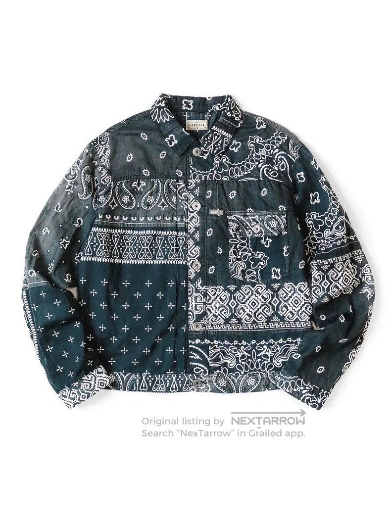 Kapital KAPITAL Hirata Kazuhiro Pure Cotton Cashew Flower Shirt . Size US L / EU 52-54 / 3 - 8 Thumbnail