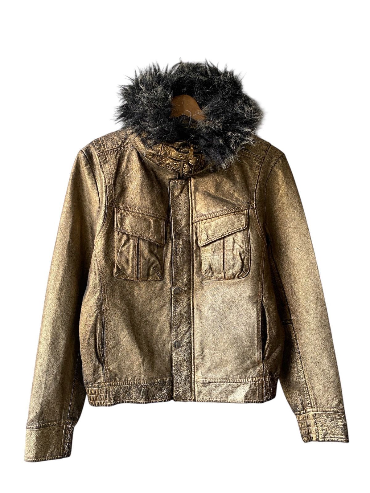 Tornado Mart 2000s Tornado Mart Faux Fur Leather Jacket Size US M / EU 48-50 / 2 - 2 Thumbnail
