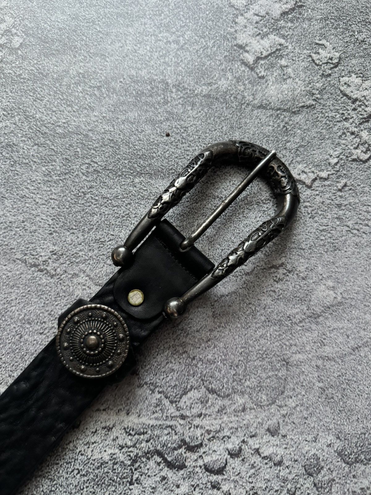 Japanese Brand Nanni Cinture 100cm black leather belt Avantgarde vintage Size ONE SIZE - 16 Thumbnail