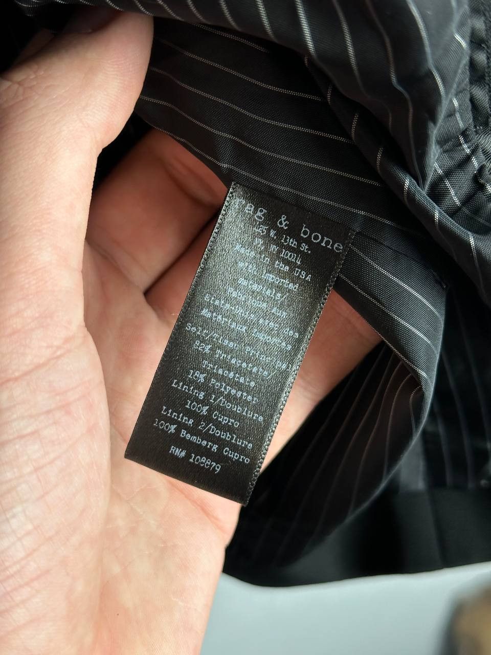 Rag & Bone Rag Bone New York Luxury Black Woman's Blazer Made In USA Size S / US 4 / IT 40 - 9 Thumbnail