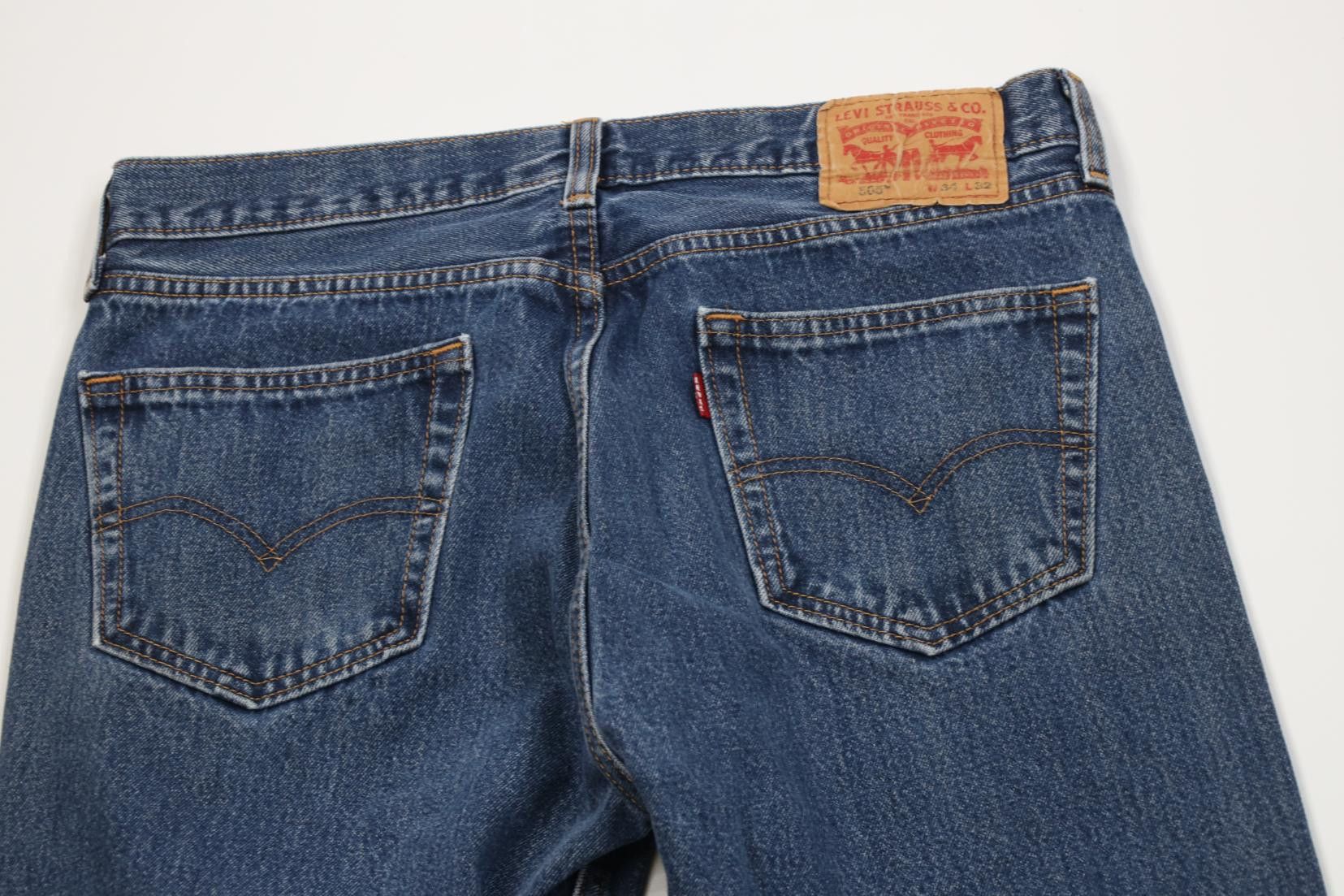 Levi's Vintage Y2K Levis 505 Regular Fit Straight Leg Denim Jeans Size US 34 / EU 50 - 10 Thumbnail