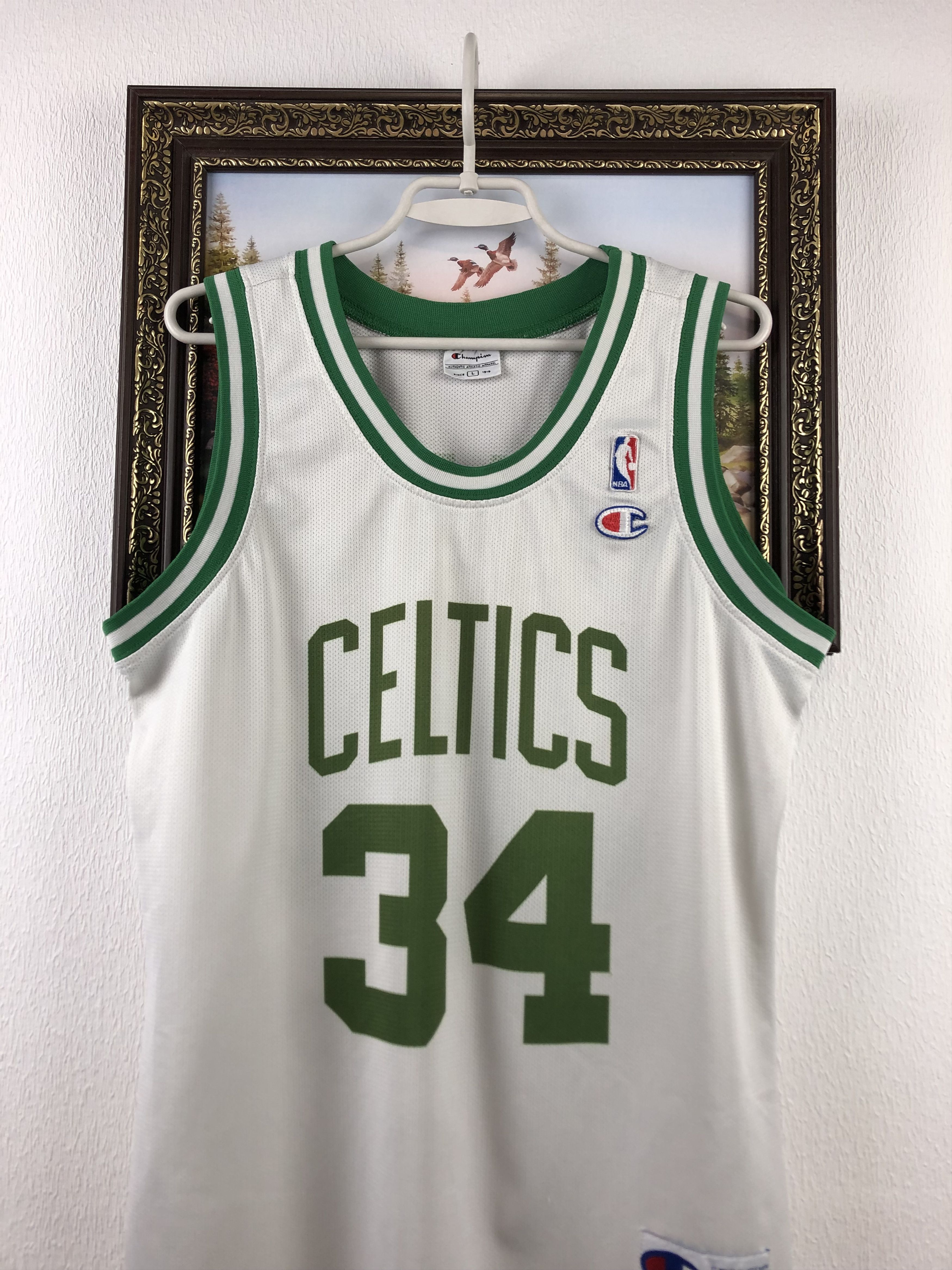 Champion Vintage 90's Boston Celtics Paul Pierce #24 White Jersey Size US L / EU 52-54 / 3 - 2 Thumbnail