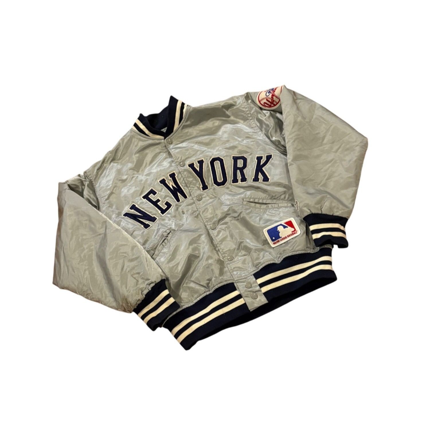 Other Vintage 1980's Felco New York Yankees Gray Satin Jacket Men' Size US M / EU 48-50 / 2 - 3 Thumbnail