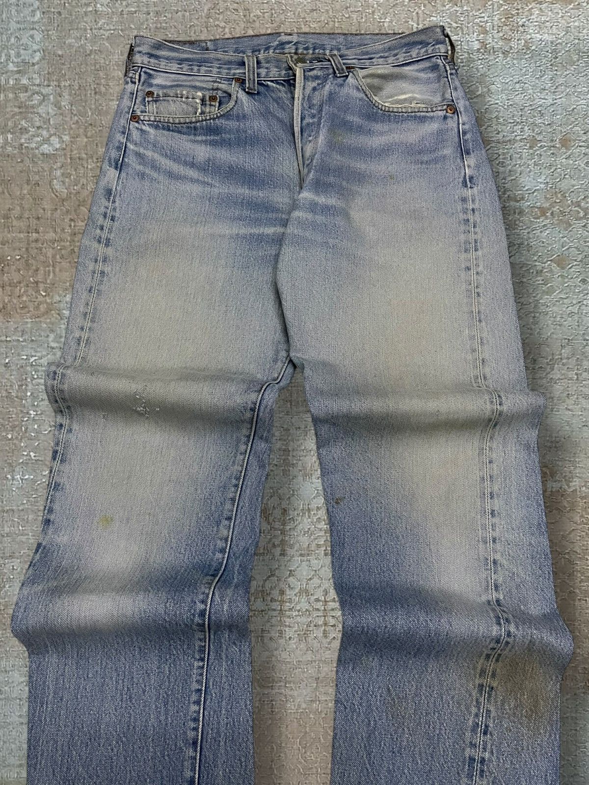 Levi's Vintage Clothing Vintage 1990s Designer Levis 501 Distressed Selvedge Denim Size US 32 / EU 48 - 4 Thumbnail