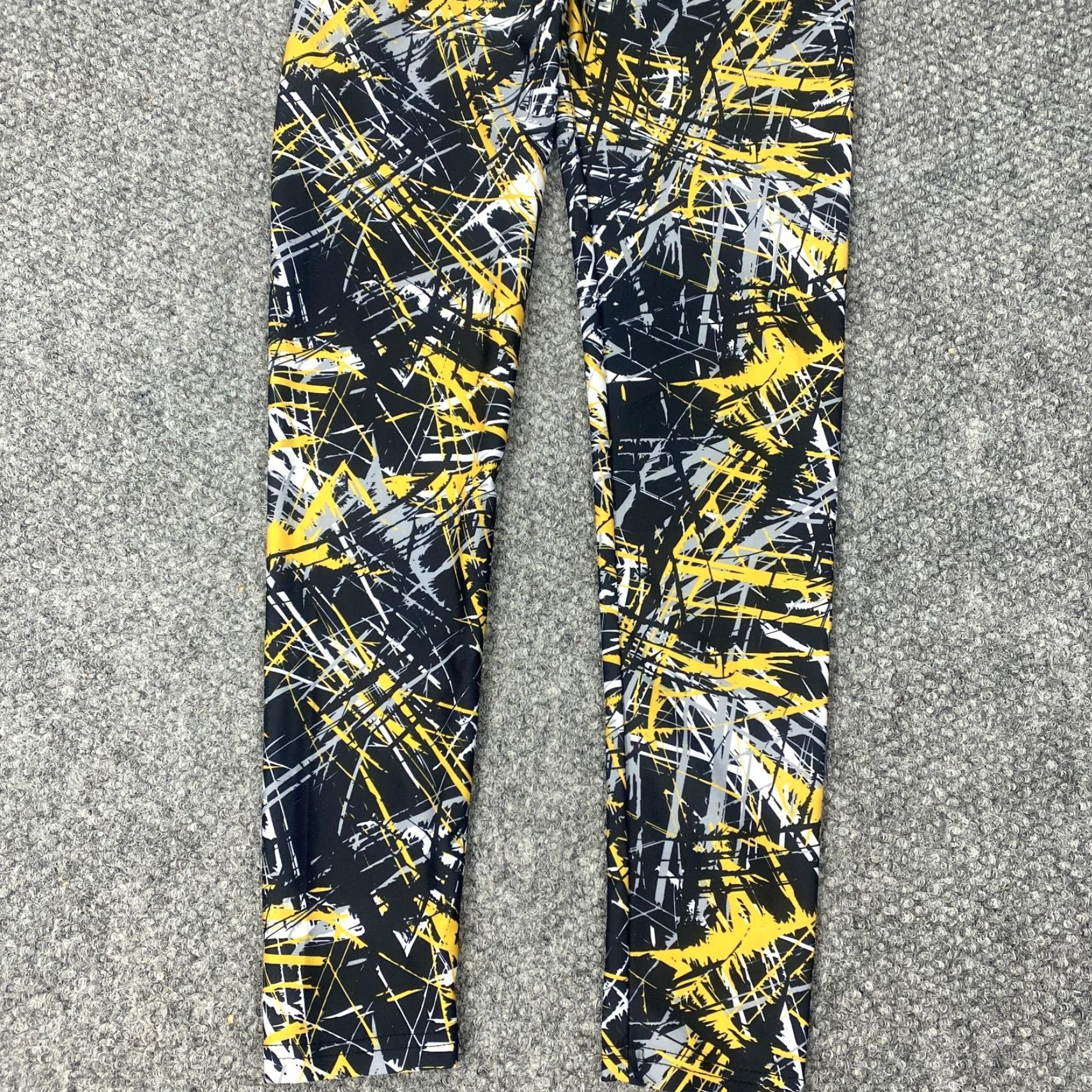 NFL Zubaz Pittsburgh Steelers Leggings Womens Small NFL Team Apparel Pattern Footbal Size 28" / US 6 / IT 42 - 3 Thumbnail