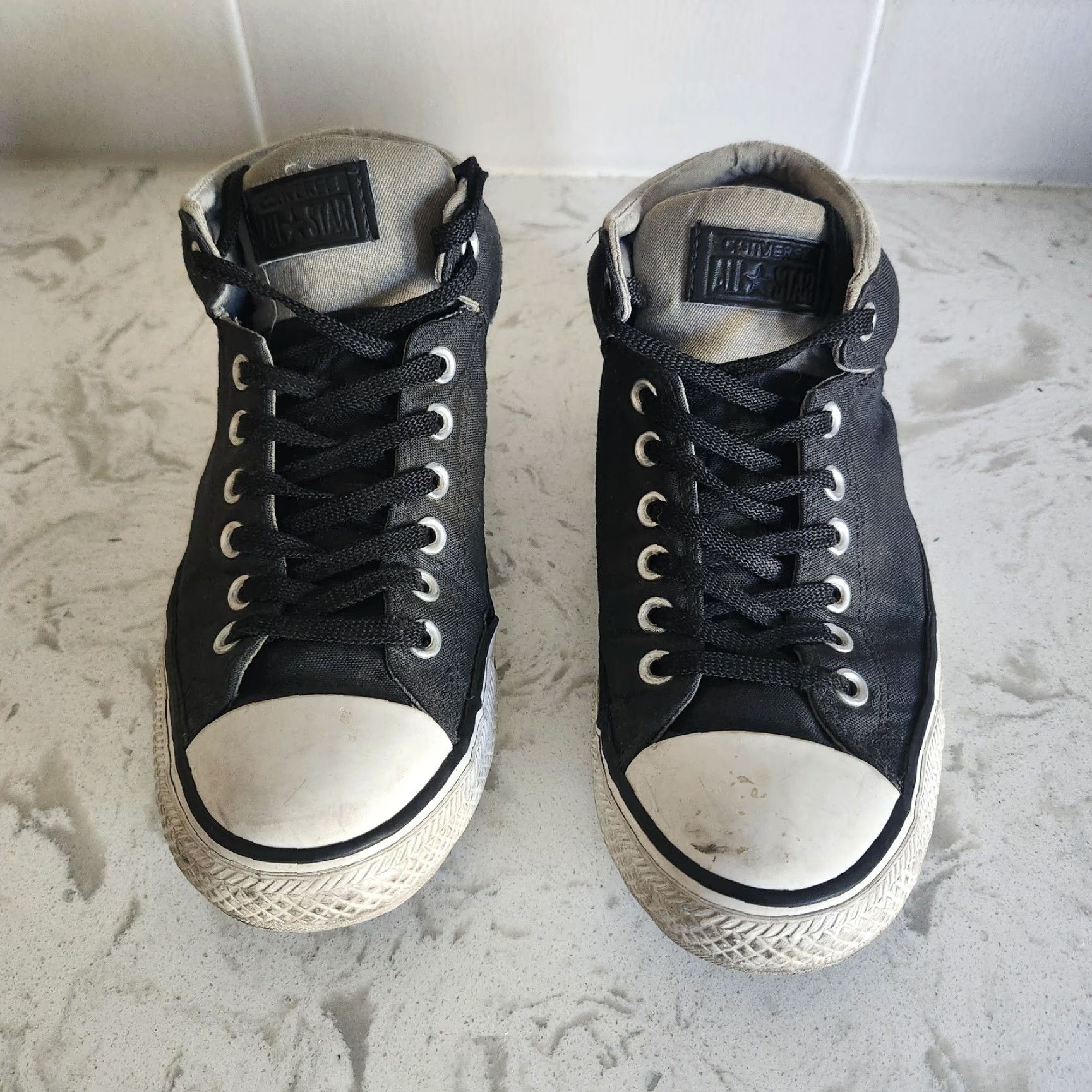 Converse Converse All Star High Top Cordura Black 157451C 8M Men Sneaker Lace Up Casual Workwear Activewear Size US M / EU 48-50 / 2 - 3 Thumbnail