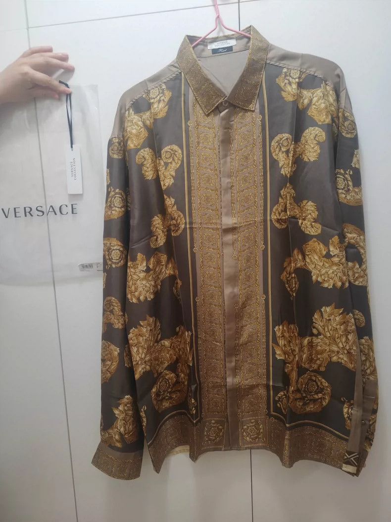 Versace Versace Baroque print shirt Size US XXL / EU 58 / 5 - 2 Thumbnail