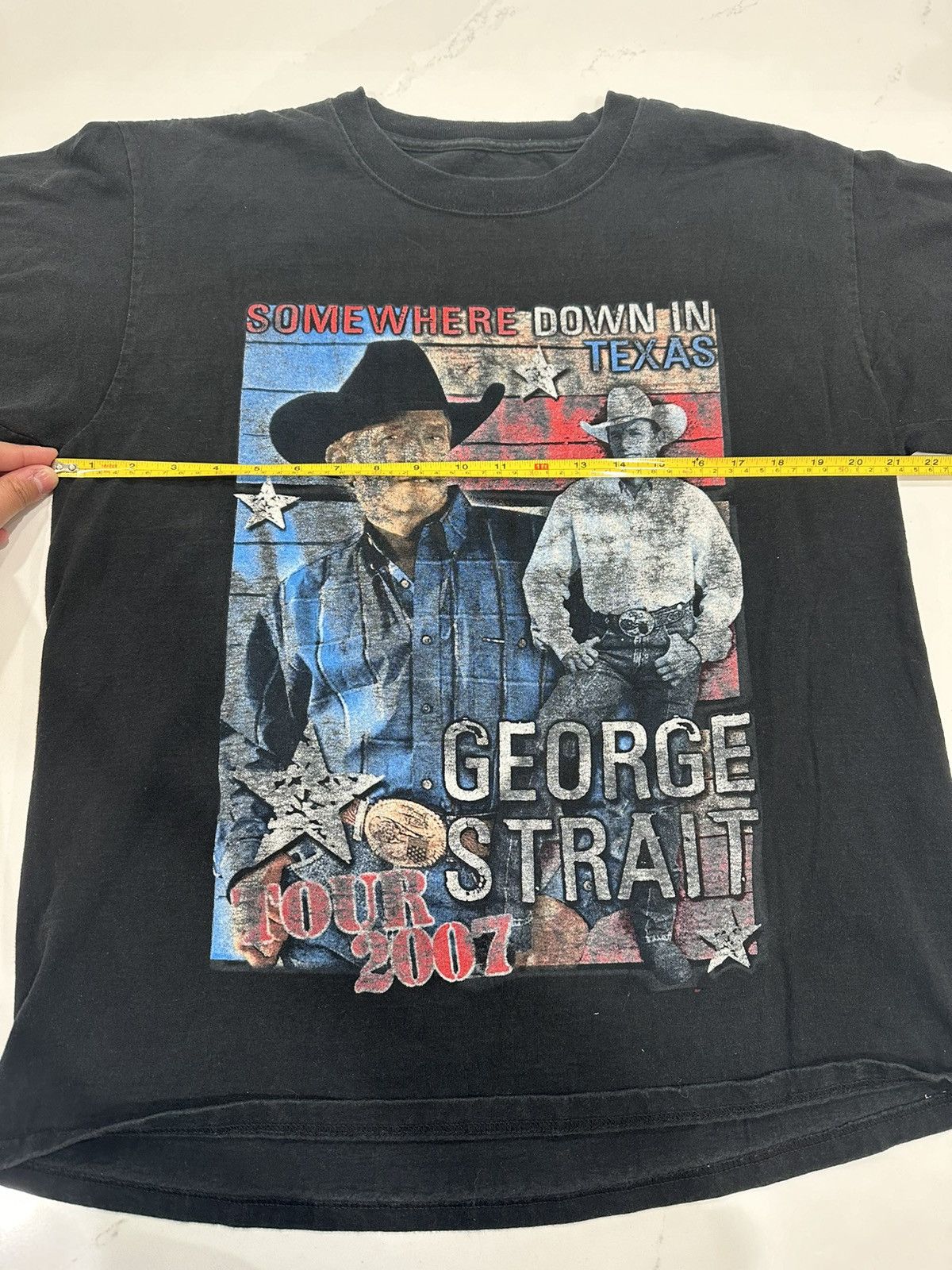 Band Tees × Vintage Vintage 2007 George Strait Tour Taylor Swift First T-Shirt Size US L / EU 52-54 / 3 - 4 Thumbnail