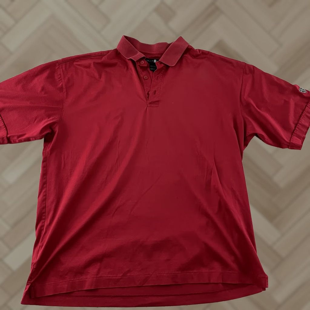 Vintage Tiger Woods Short Sleeve Button-Up Golf Polo Shirt Men's XL Red Shirt Mens XL Red Tiger Woods Short Sleeve Button-Up Polo Size US XL / EU 56 / 4 - 1 Thumbnail