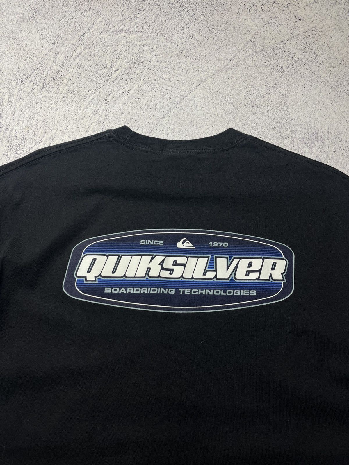 Quiksilver Vintage Quiksilver Big Logo Black T Shirt Y2K Rare Size US L / EU 52-54 / 3 - 23 Thumbnail