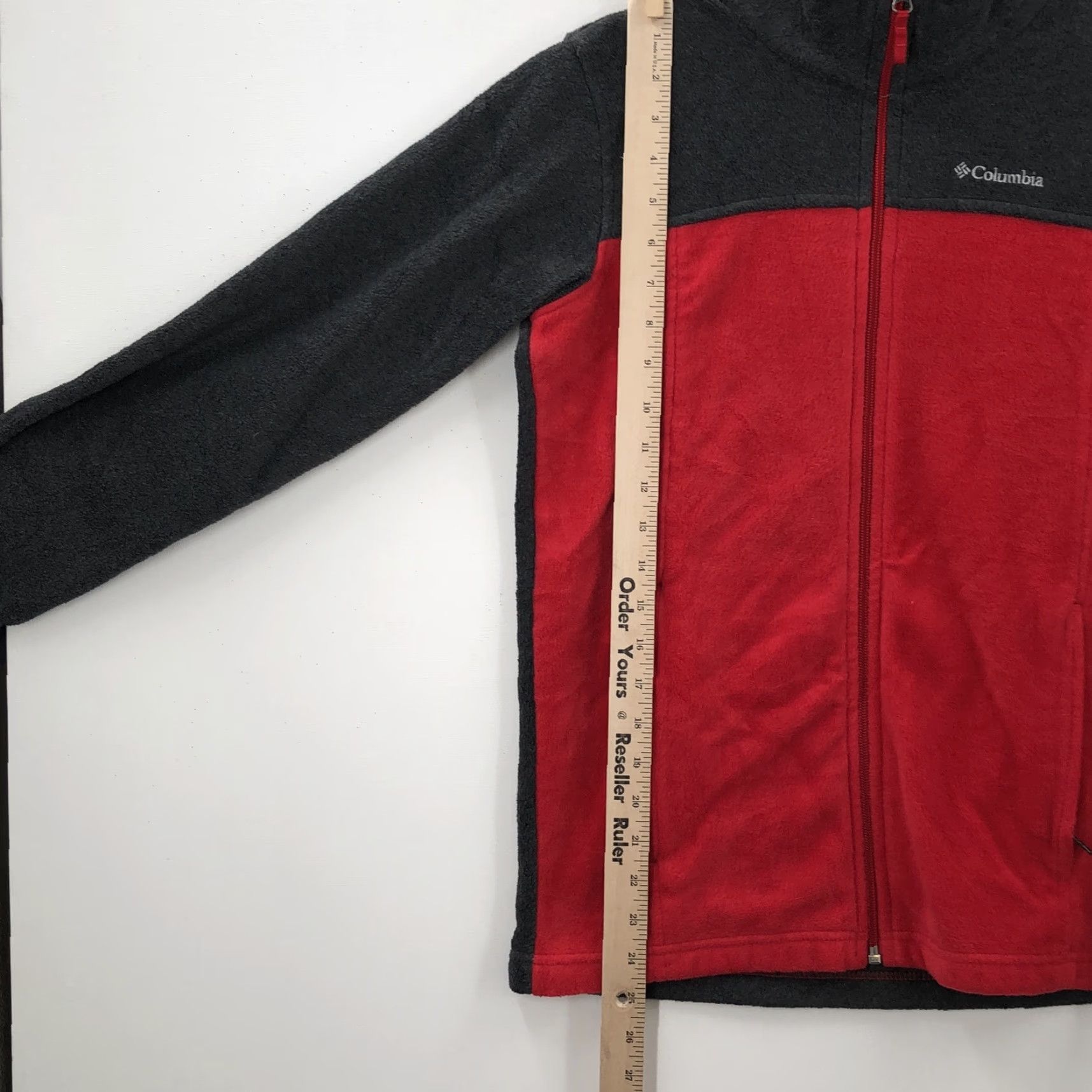 Vintage Columbia Jacket Women Red Gray Long Sleeve Zip Pocket Zipper Pocket Zip Coat Winter Fall Regular L Size Large Size L / US 10 / IT 46 - 3 Thumbnail