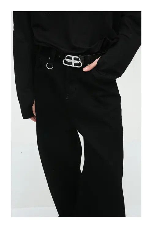 Jean American high street simple style black loose casual jeans Size US 32 / EU 48 - 6 Thumbnail