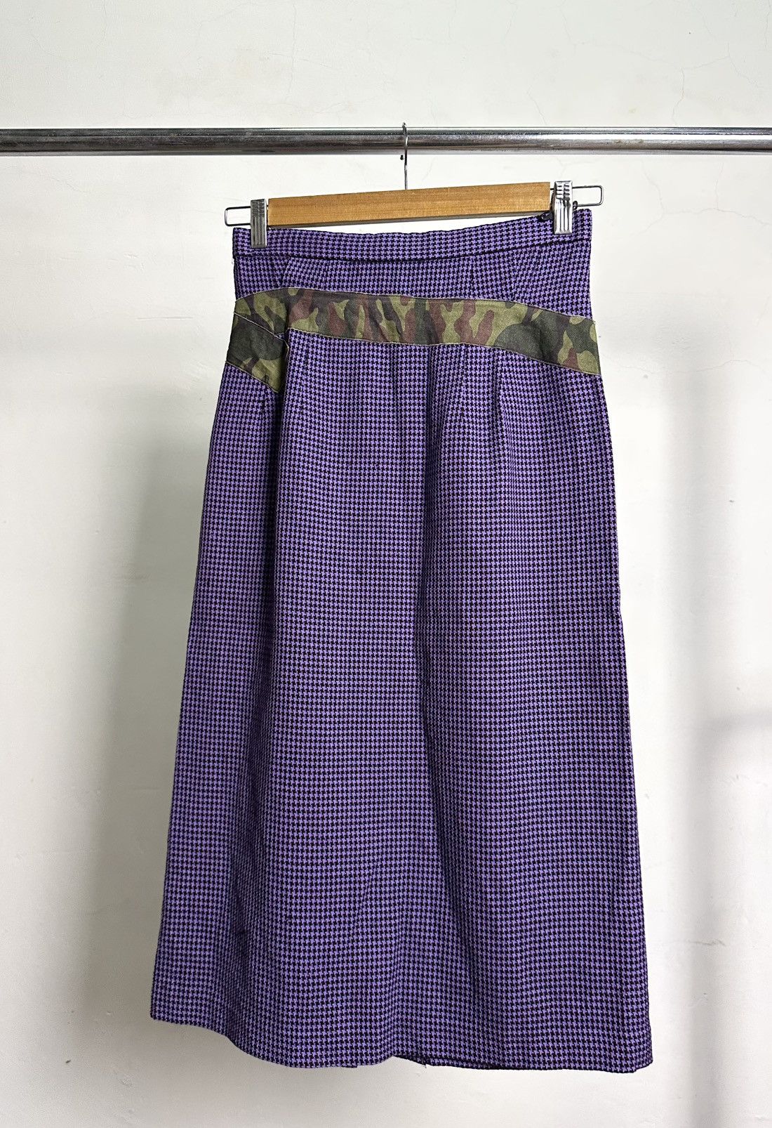 Comme des Garcons 00’s Army Camo Purple Skirt Comme Des Garcons Size 29" - 2 Thumbnail