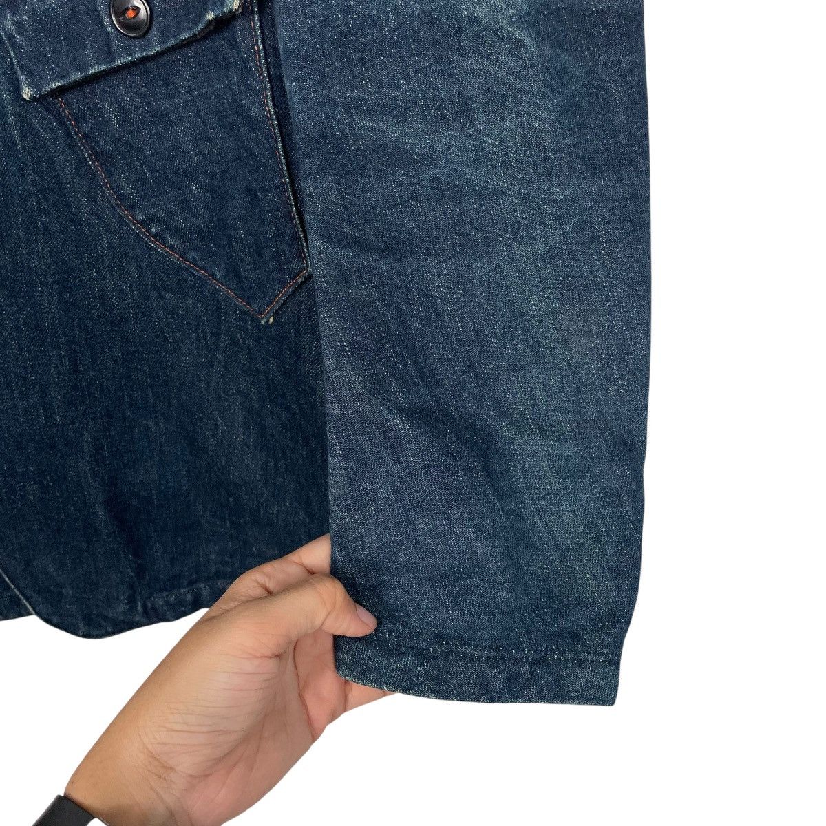 KATO Vtg Kato Tool Project Single Pocket Denim Jacket Size US S / EU 44-46 / 1 - 14 Thumbnail