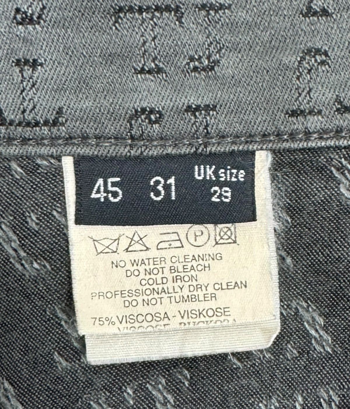 Trussardi × Vintage Trussardi Monogrammed Pants TJ Viscose size 31 Size US 31 - 12 Thumbnail
