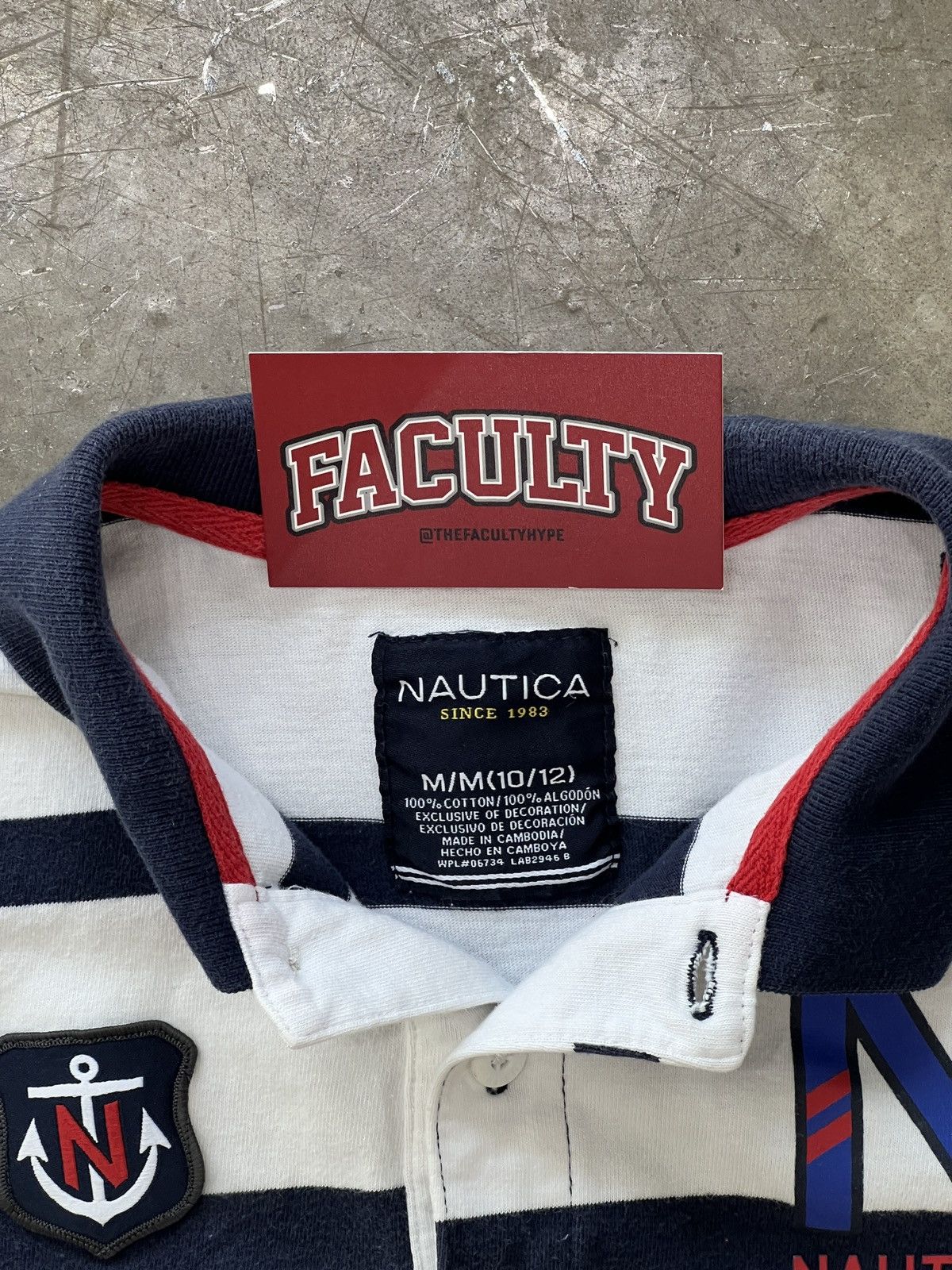 Nautica × Vintage Vintage Nautica Stripe Collared Shirt Medium Size US M / EU 48-50 / 2 - 3 Thumbnail