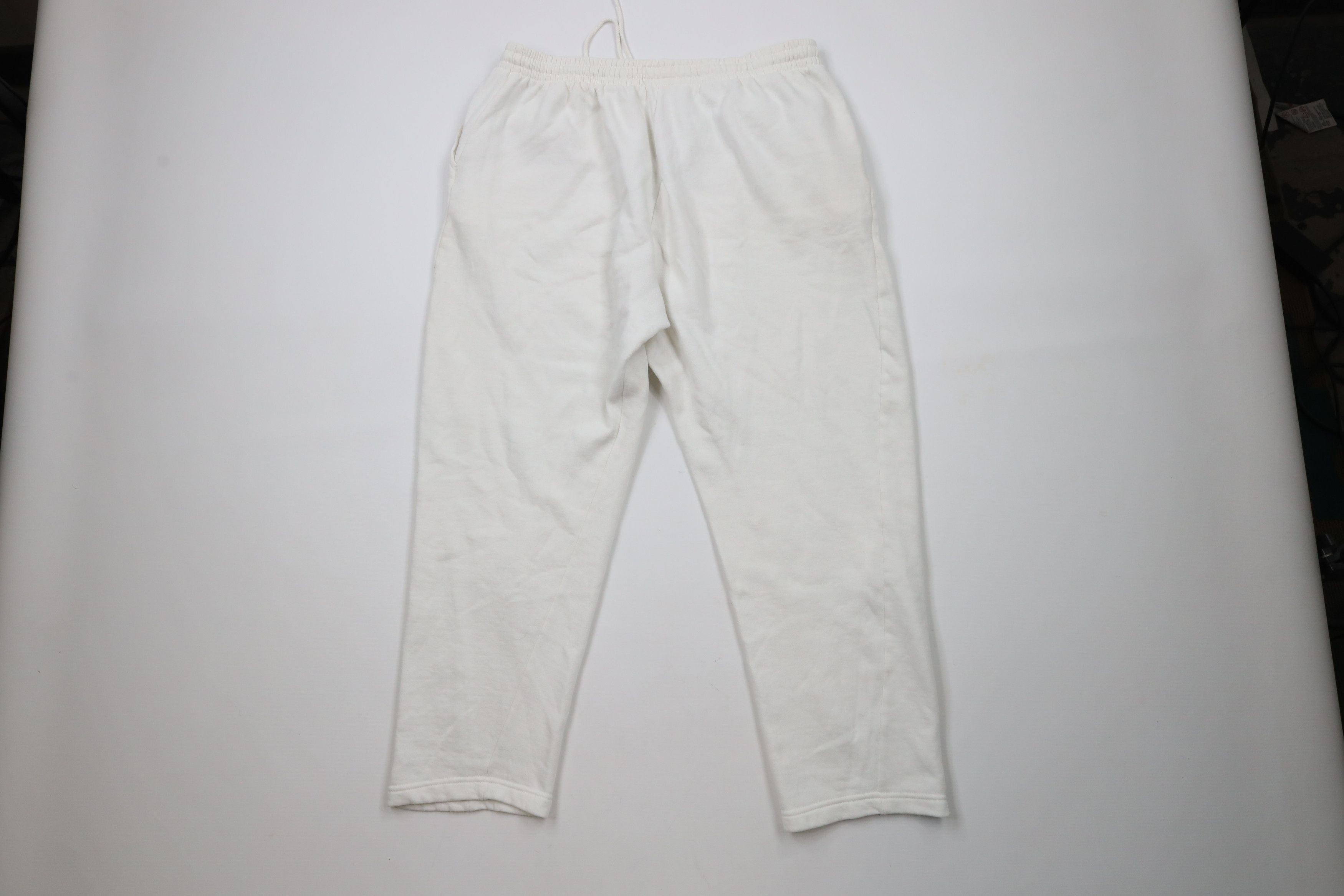Vintage Vintage 90s Wilson Distressed Blank Sweatpants Pants White Size 31" - 10 Thumbnail
