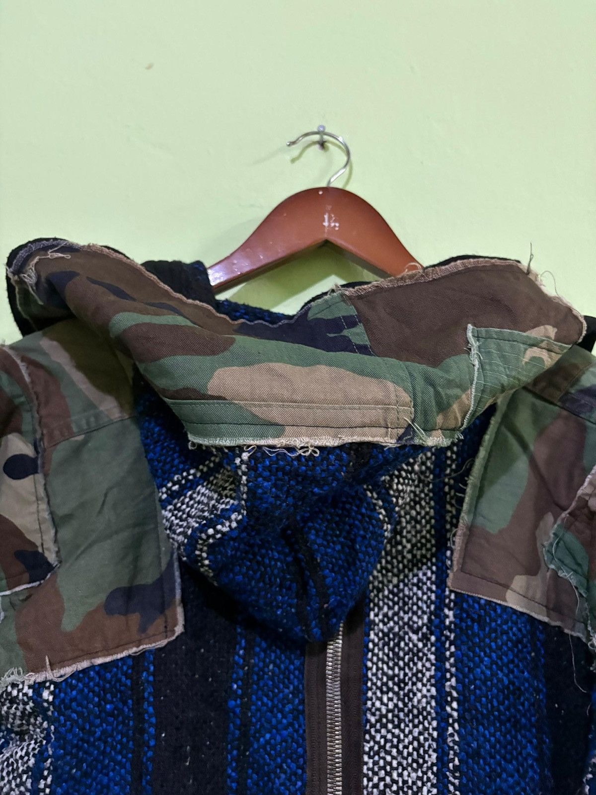 Vintage VTG 90's rebuild Military Cardigan jacket Design Boro Stlye Size US L / EU 52-54 / 3 - 15 Thumbnail