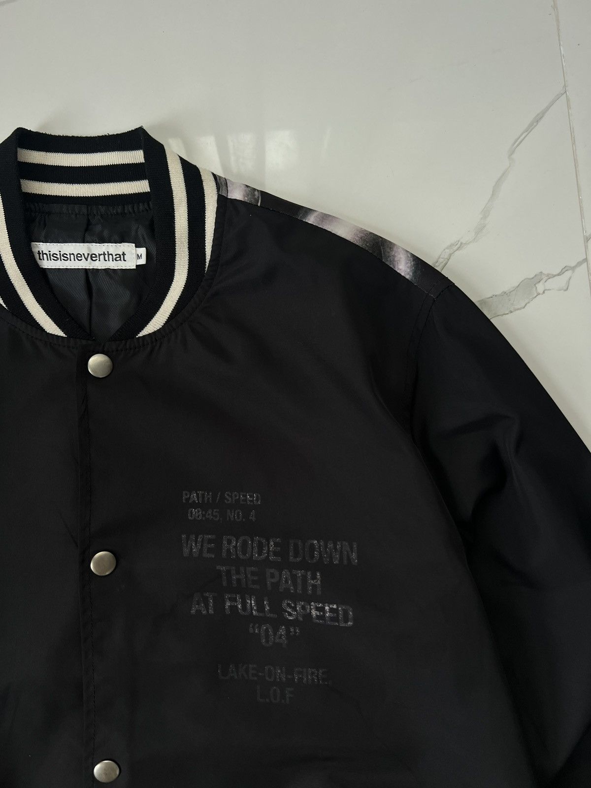 Vintage × thisisneverthat THISISNEVERTHAT NYPD PRINT RARE VINTAGE BOMBER LIGHT JACKET Size US M / EU 48-50 / 2 - 5 Thumbnail