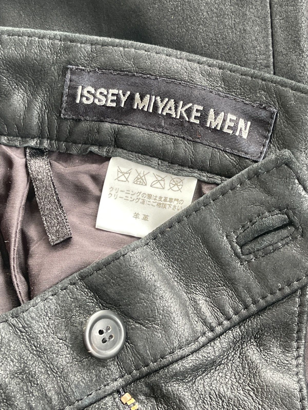 Issey Miyake Issey Miyake Men Sheepskin Leather Pants Size US 31 - 12 Thumbnail