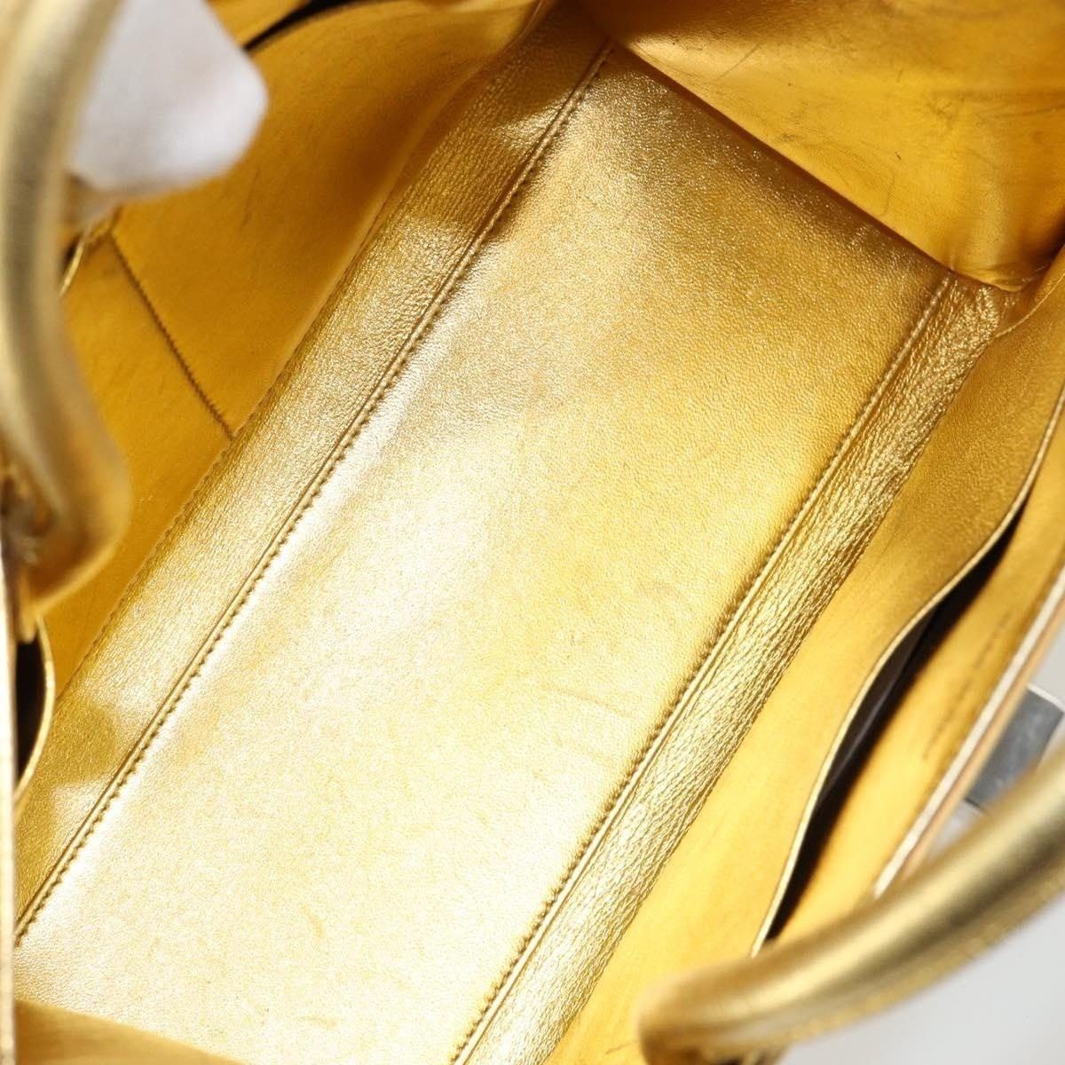 Dior Dior Leather Handbag Gold Size ONE SIZE - 4 Thumbnail
