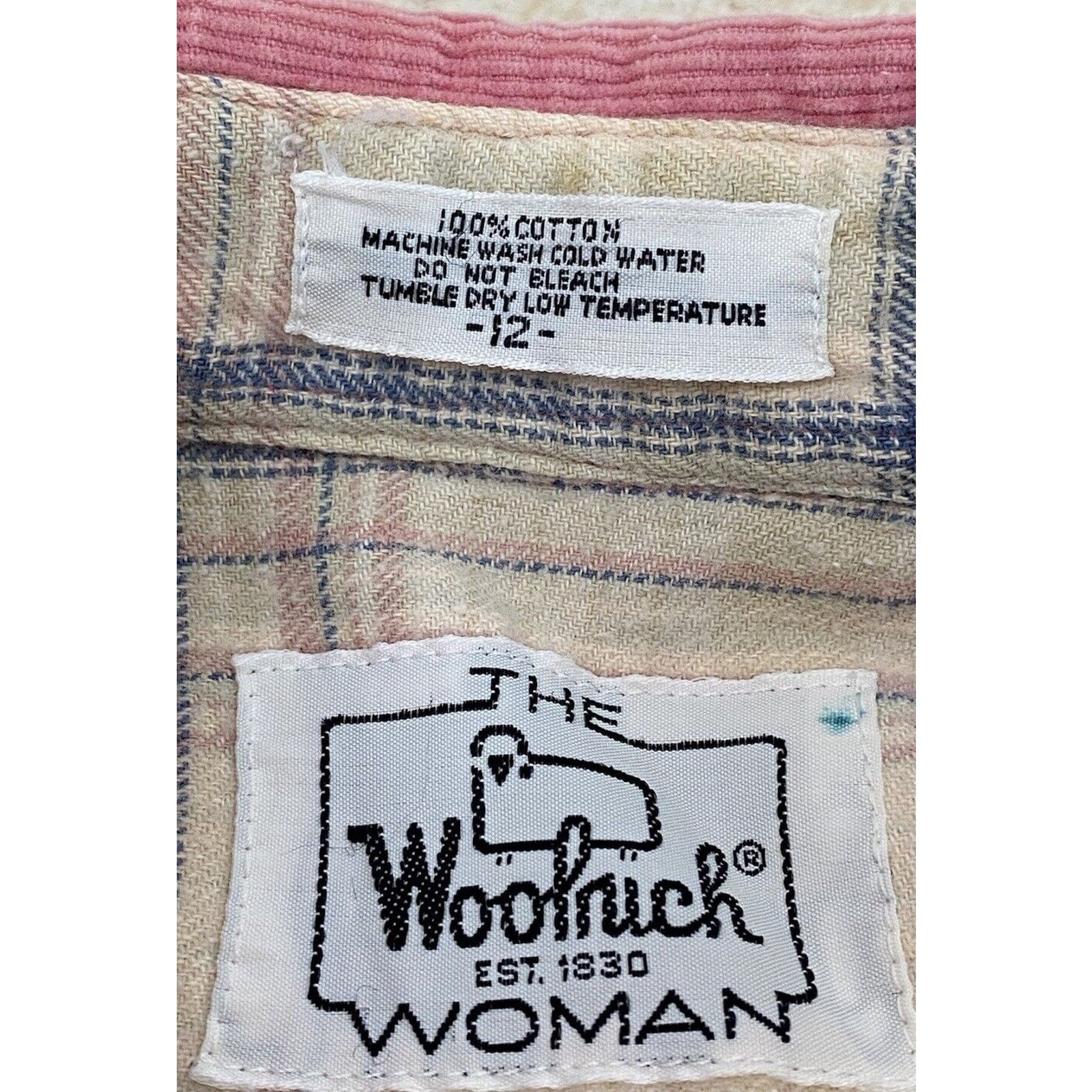 Other VTG Woolrich Corduroy Button Up Down Pink Shirt 12 Western Size XL / US 12-14 / IT 48-50 - 11 Thumbnail