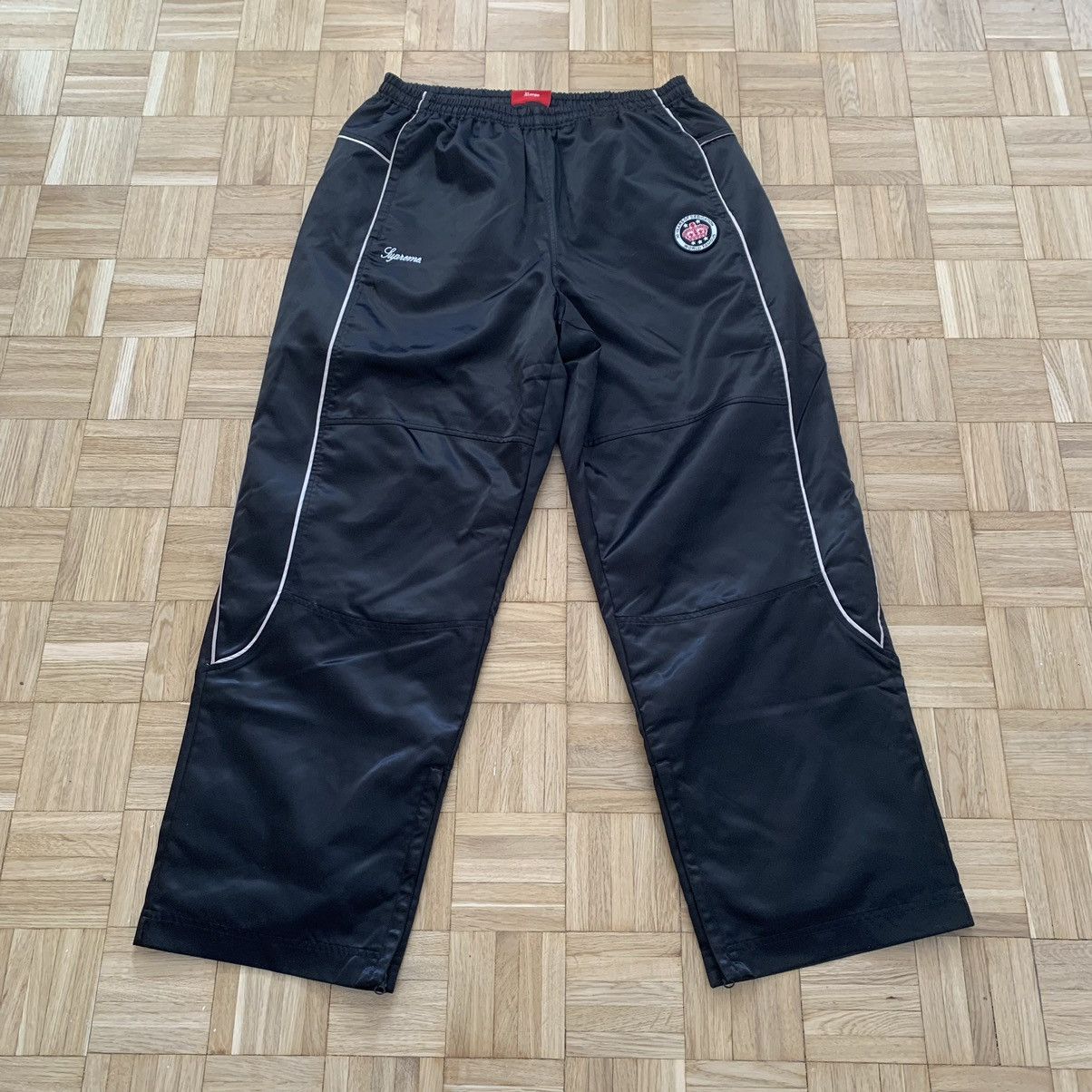 Supreme Supreme Satin Track Pant XL black | Grailed