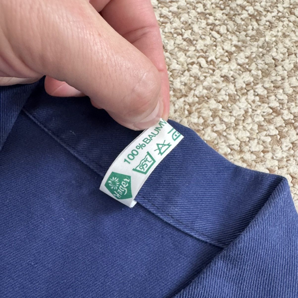 Le Laboureur 80s French Sanfor Vintage Blue Faded Cotton Works Jacket Size US M / EU 48-50 / 2 - 3 Thumbnail