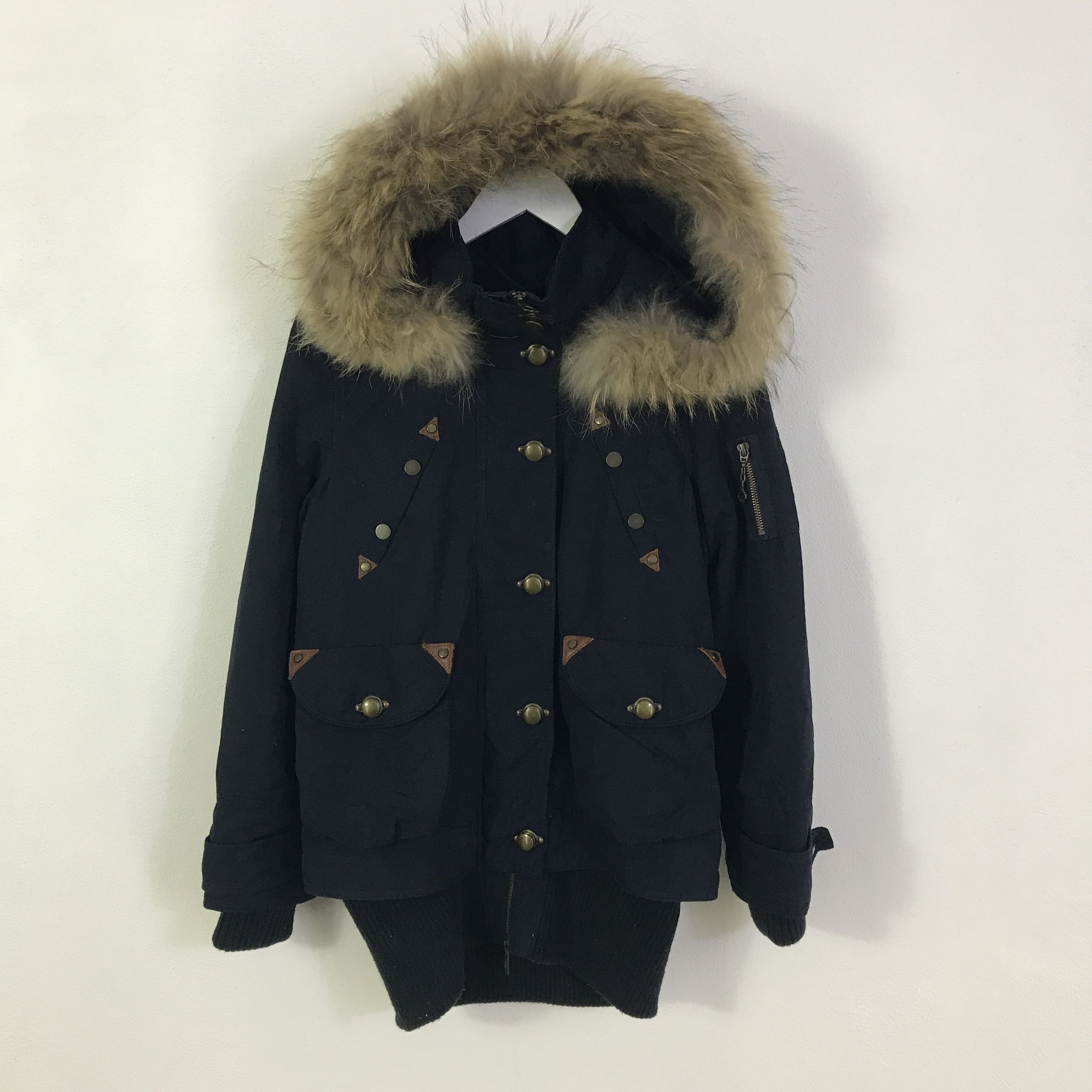 Japanese Brand spiral girl Fur hoodie design jacket K122B14 Size M / US 6-8 / IT 42-44 - 1 Thumbnail
