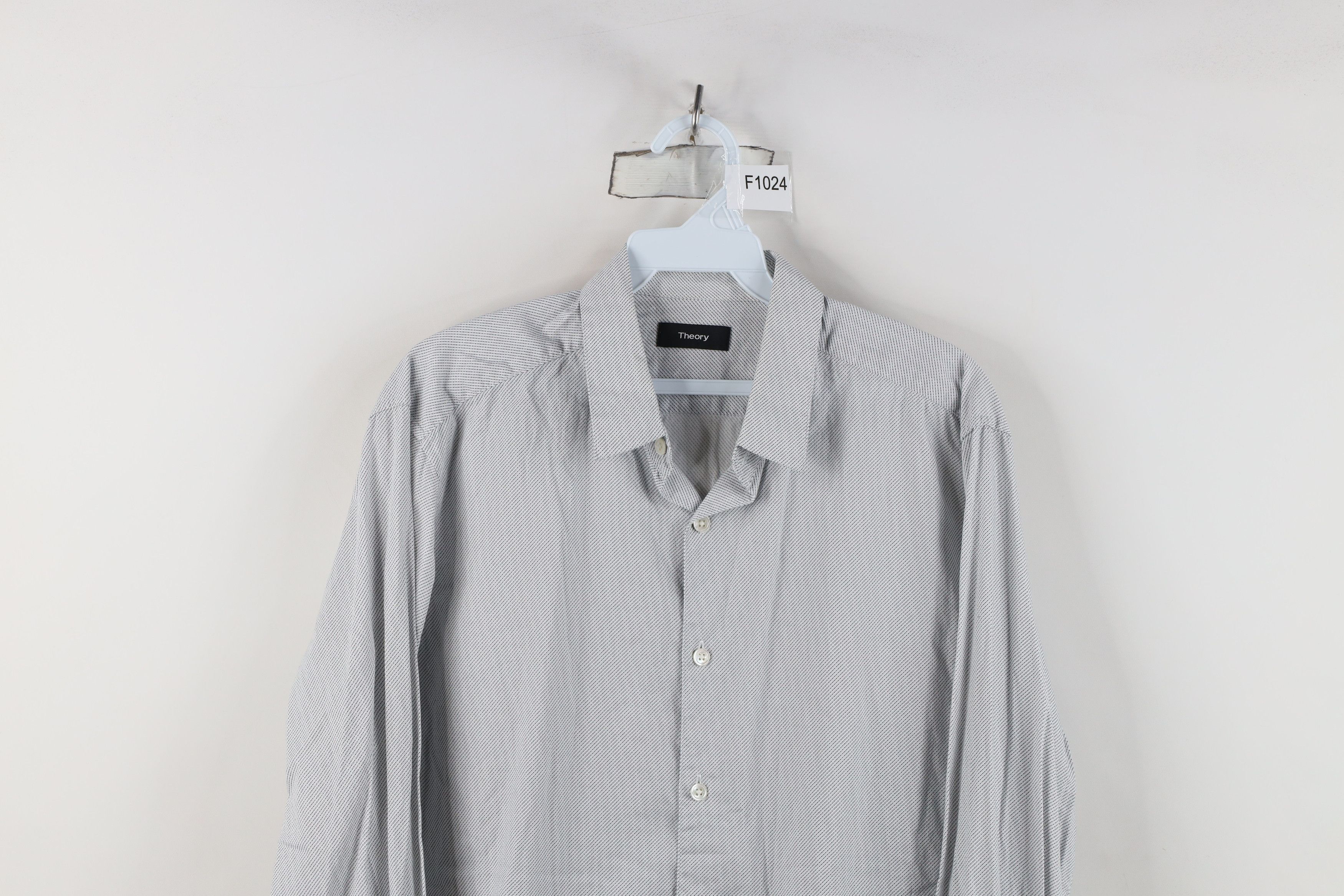 Theory Theory Twill Print Long Sleeve Collared Button Shirt Size US M / EU 48-50 / 2 - 2 Thumbnail