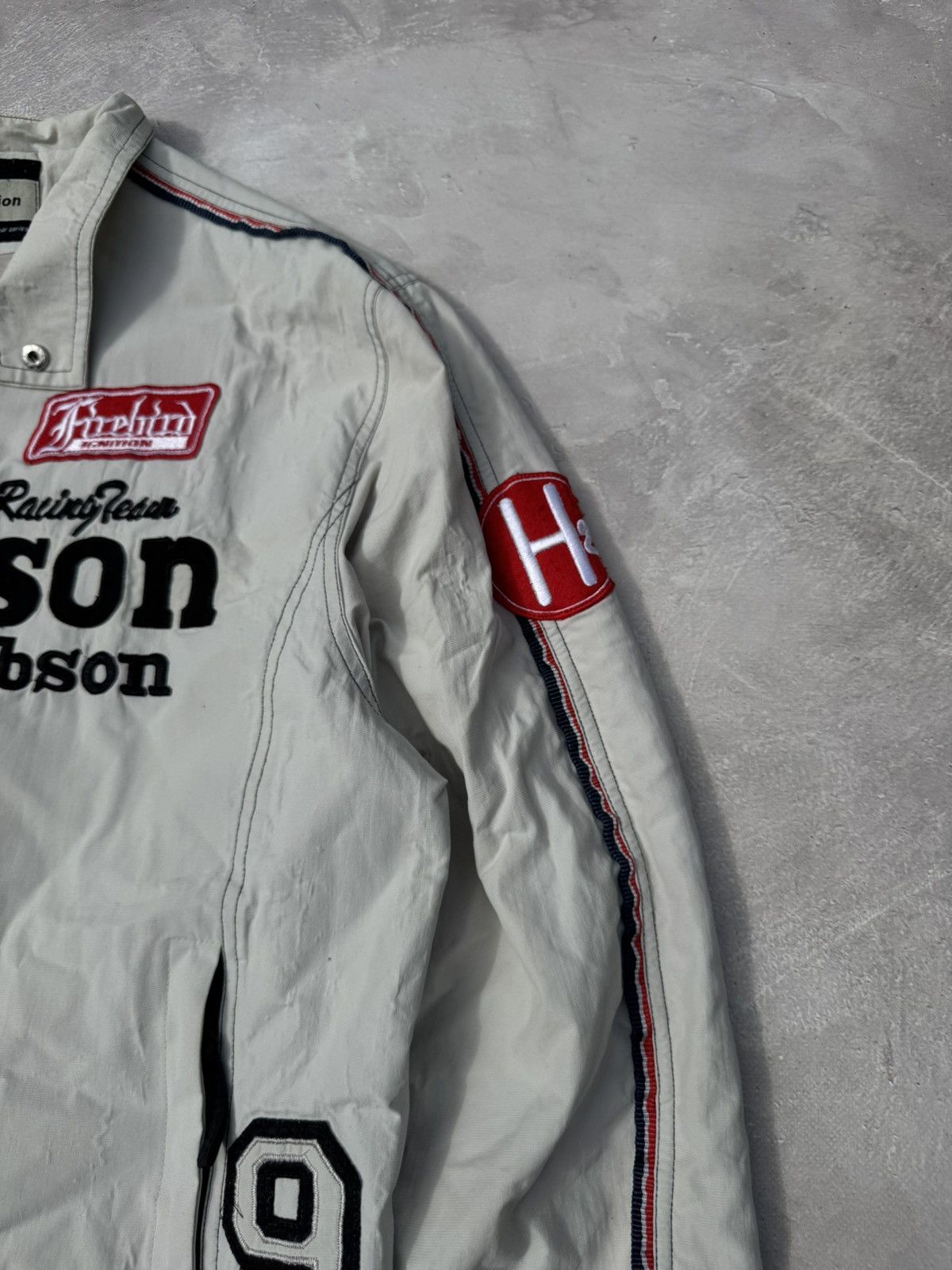 Vintage Vintage Harrison Gibson Y2k Distressed Racing Jacket Size US XL / EU 56 / 4 - 5 Thumbnail