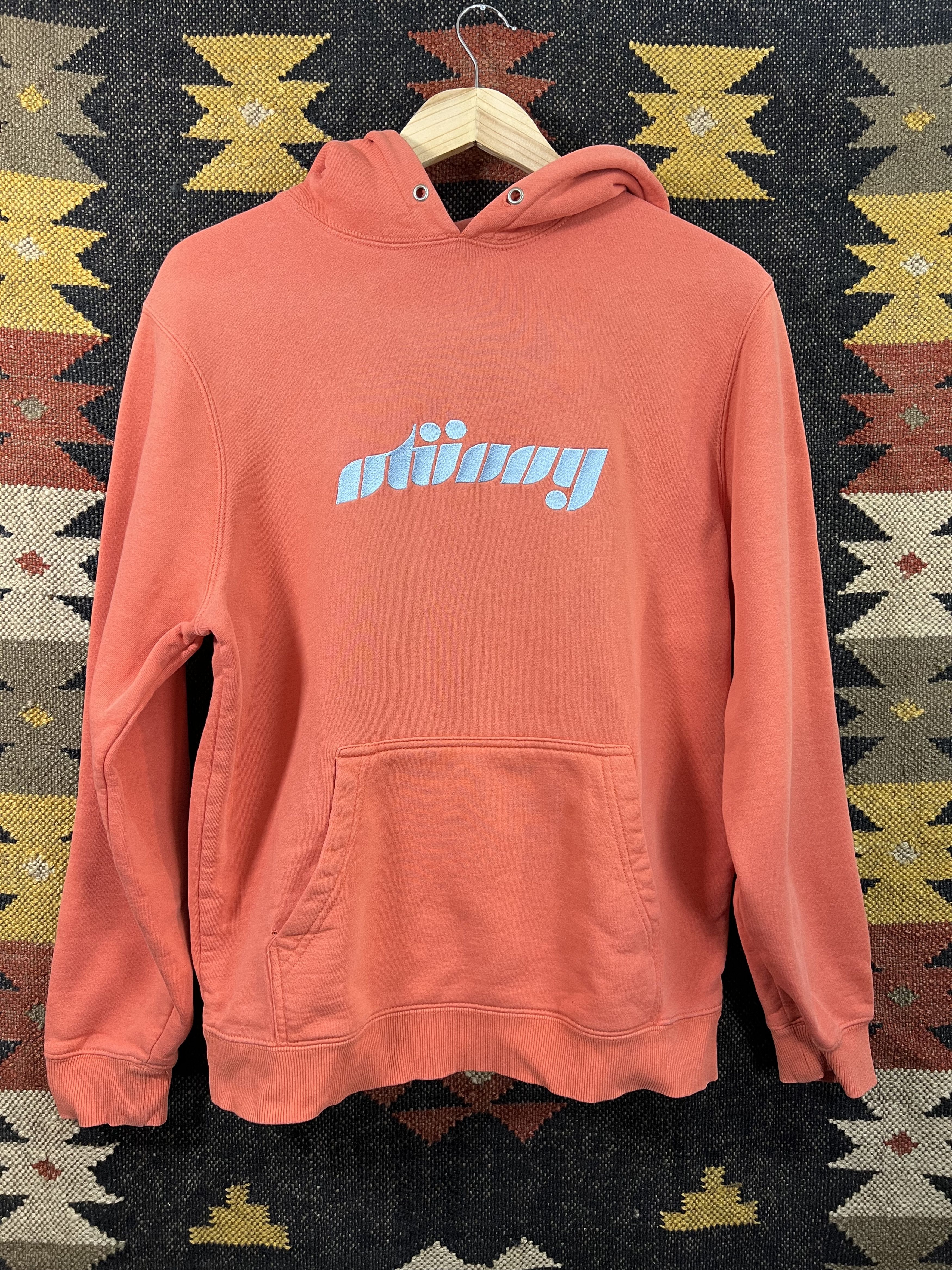 Stussy Pink Stussy Embroidered Spellout Hoodie Size Small Size US S / EU 44-46 / 1 - 1 Thumbnail