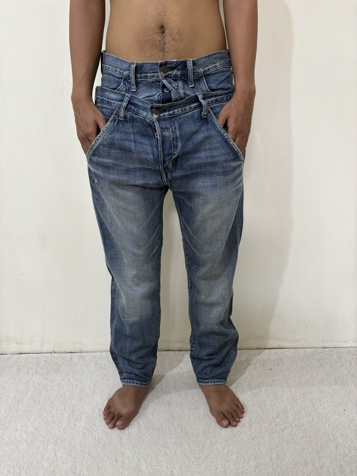 Hysteric Glamour 2000s RNA japan wash denim double Wasit y2k style Size US 32 / EU 48 - 11 Thumbnail