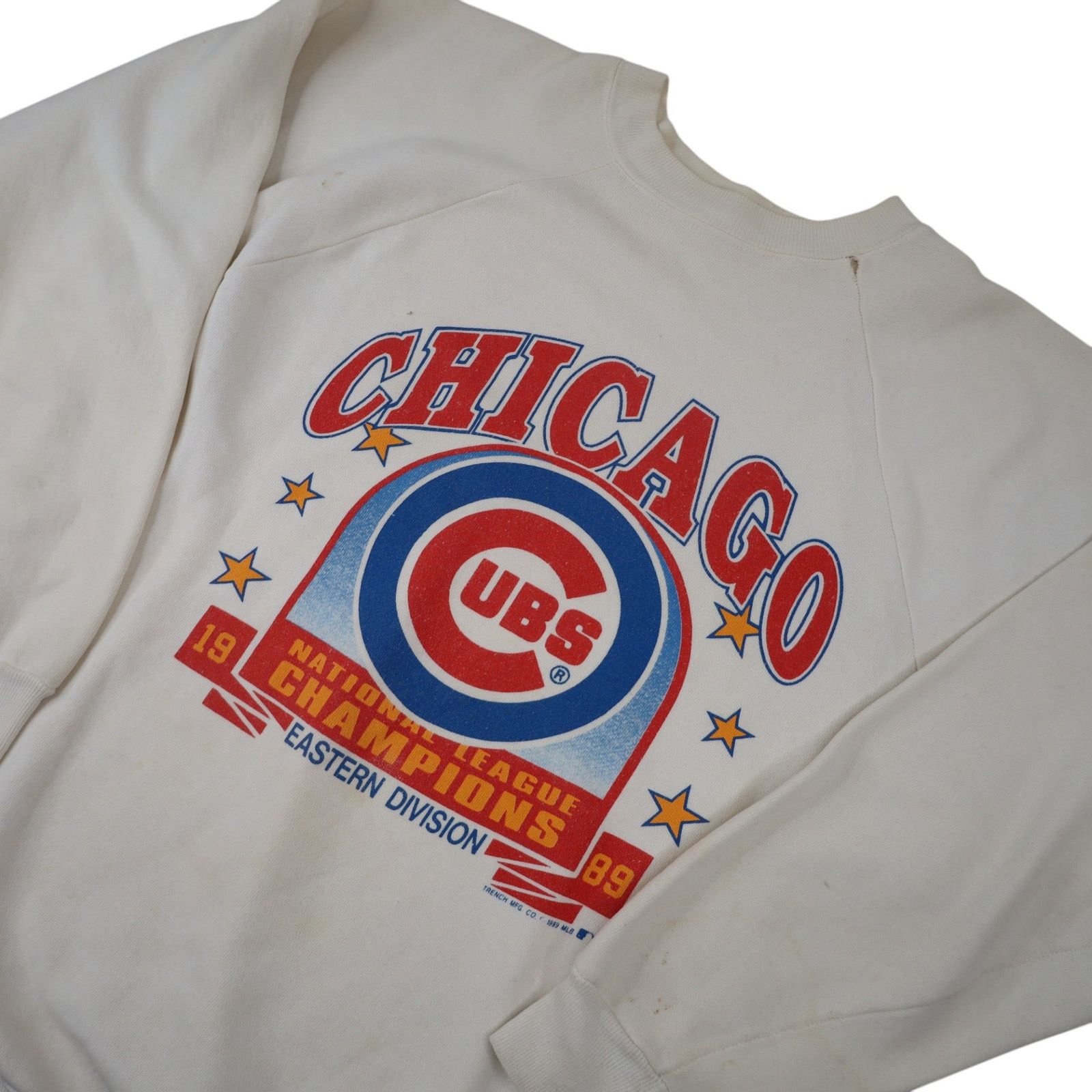 MLB × Vintage VTG 1989 Chicago Cubs National Champions Graphic Sweatshirt Size US M / EU 48-50 / 2 - 2 Thumbnail